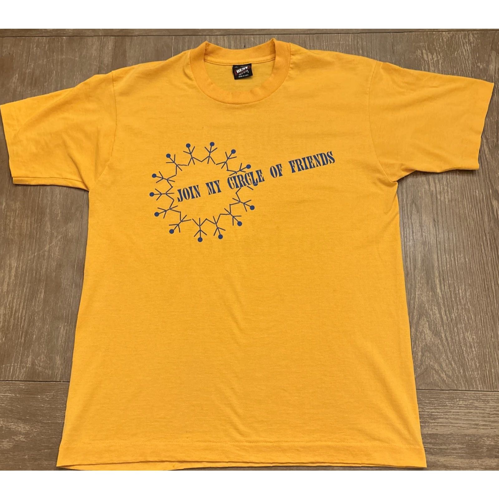 Fruit Of The Loom VINTAGE Bishop Hafey School Mothers Club T-Shirt Yellow Men L Regular Shirt Hazleton PA Fruit of the Loom Yellow Size US L / EU 52-54 / 3 - 2 Thumbnail