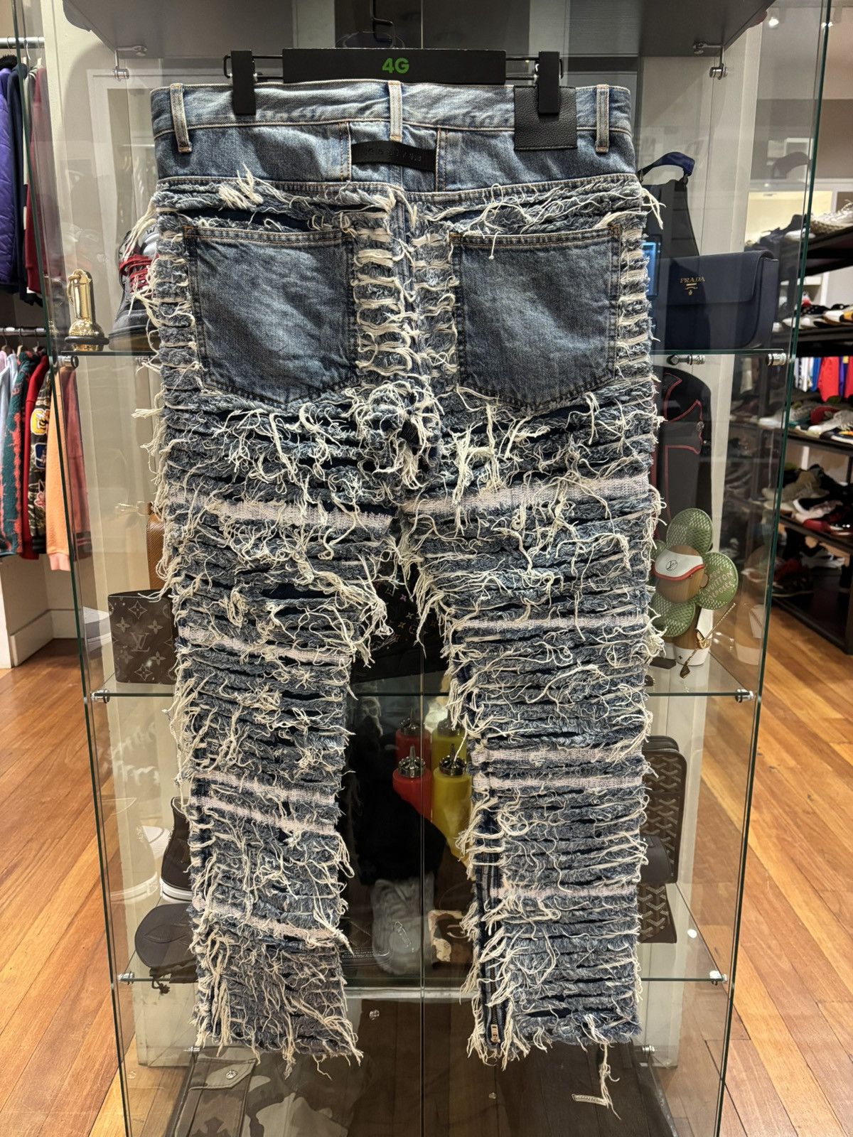 1017 ALYX 9SM 1017 Alyx 9sm BlackMeans Frayed Denim Jeans Size US 34 / EU 50 - 2 Thumbnail
