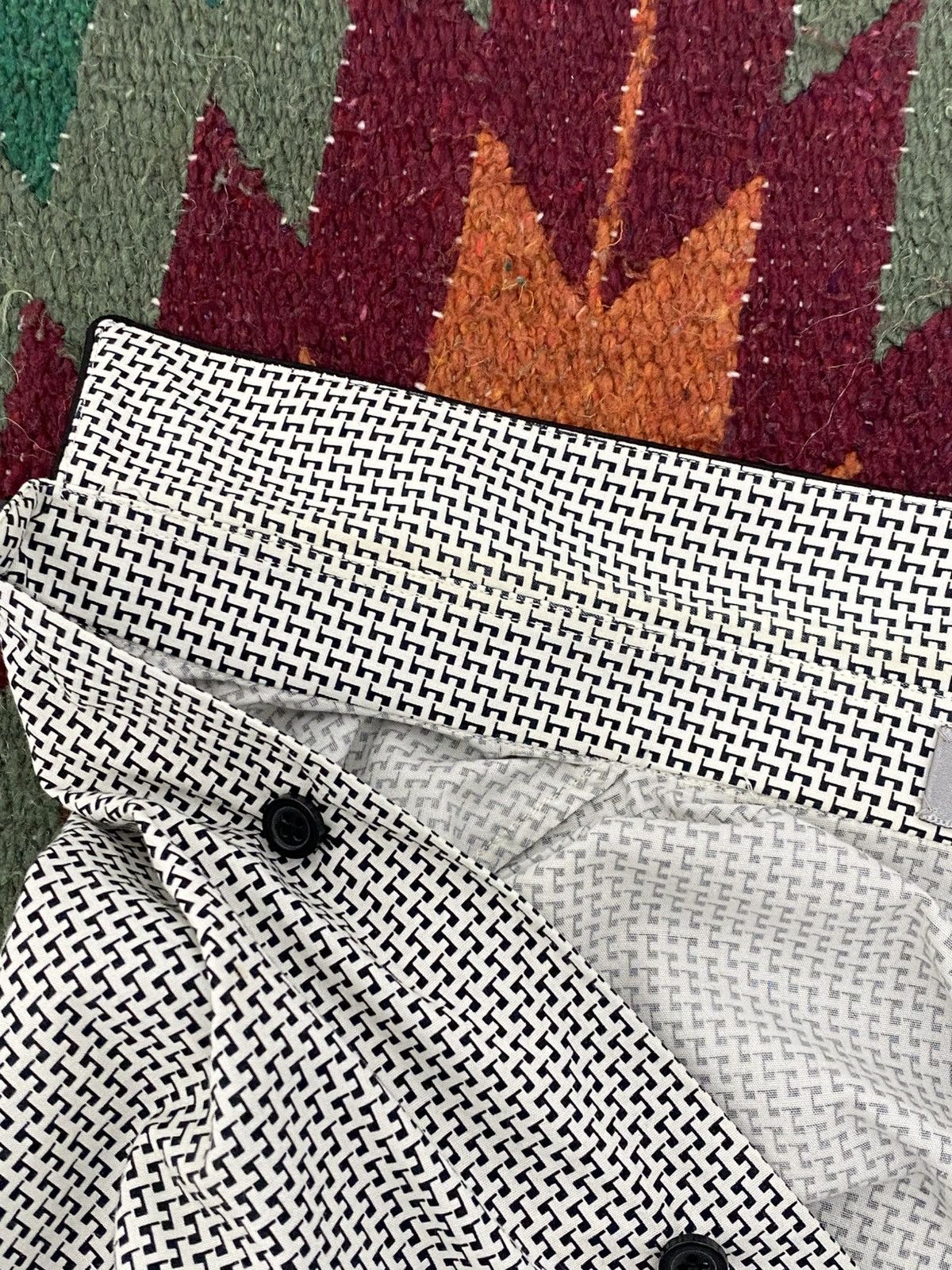 Dior 2000's Dior Homme Japan Patterned Shirt Size US M / EU 48-50 / 2 - 12 Thumbnail