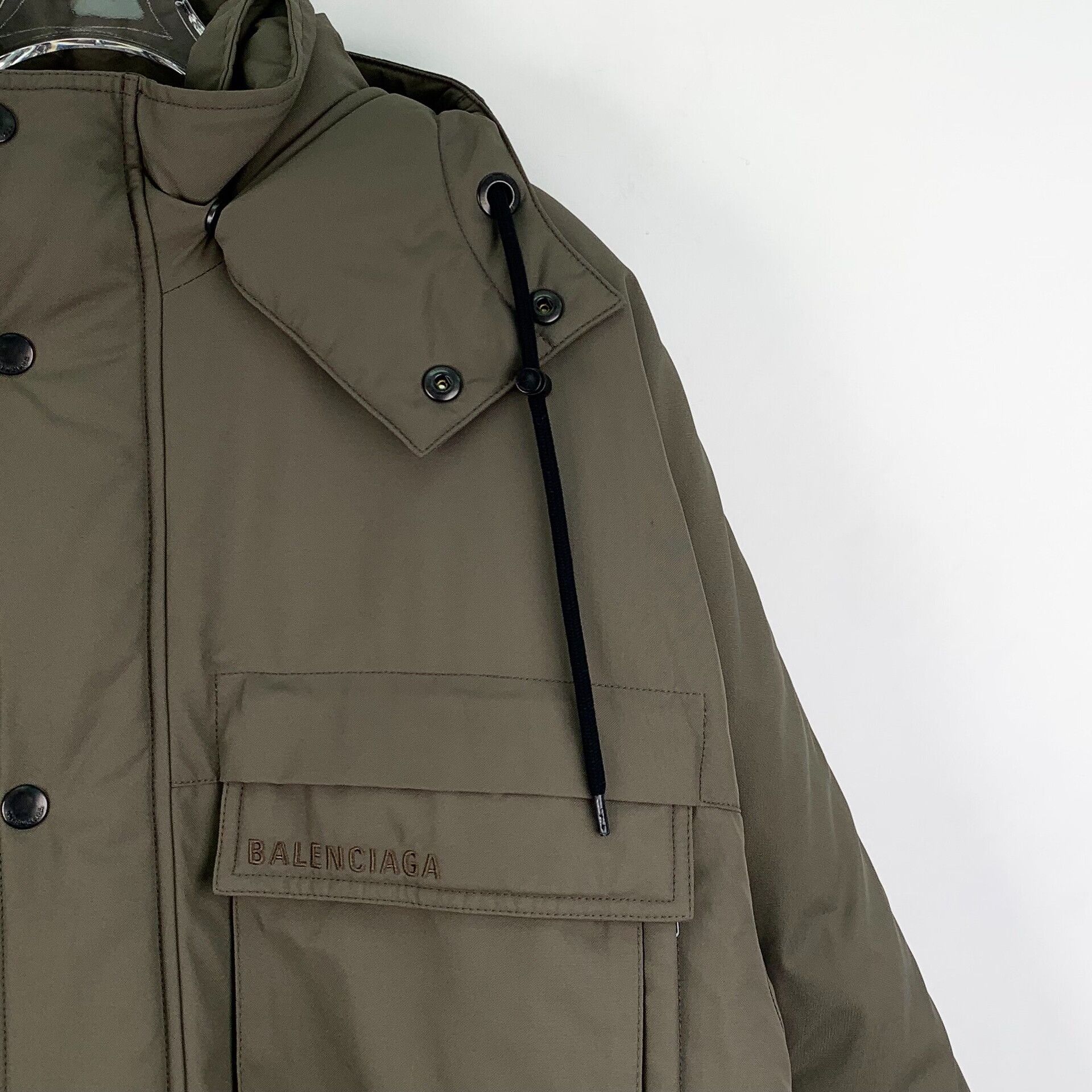 Balenciaga balenciaga brown green logo hoodie jacket Size US XXS / EU 40 - 3 Thumbnail
