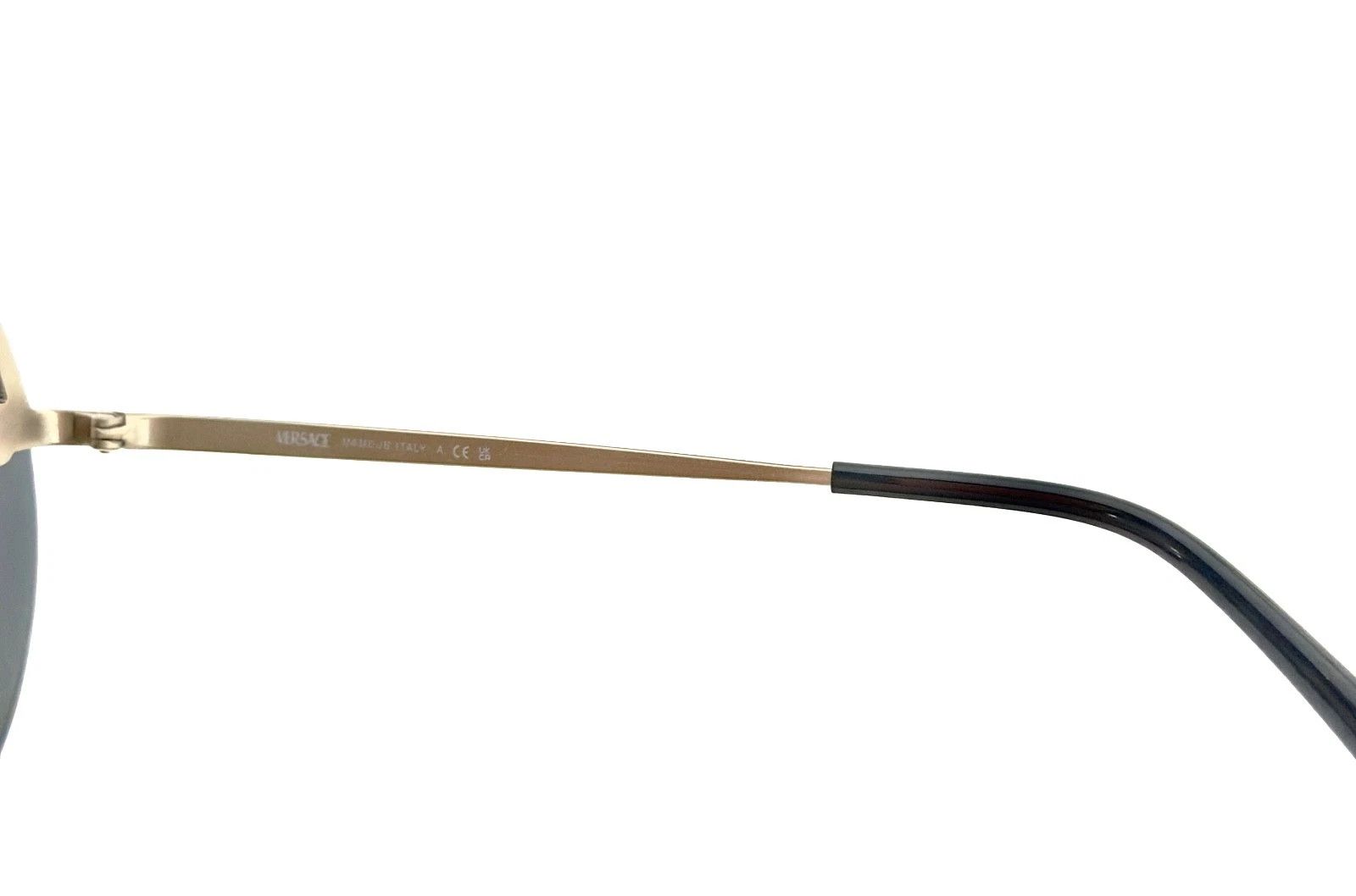 Versace VERSACE VE2176 GLAM Stud Medusa 2176 Black Round Sunglasses Size ONE SIZE - 7 Thumbnail