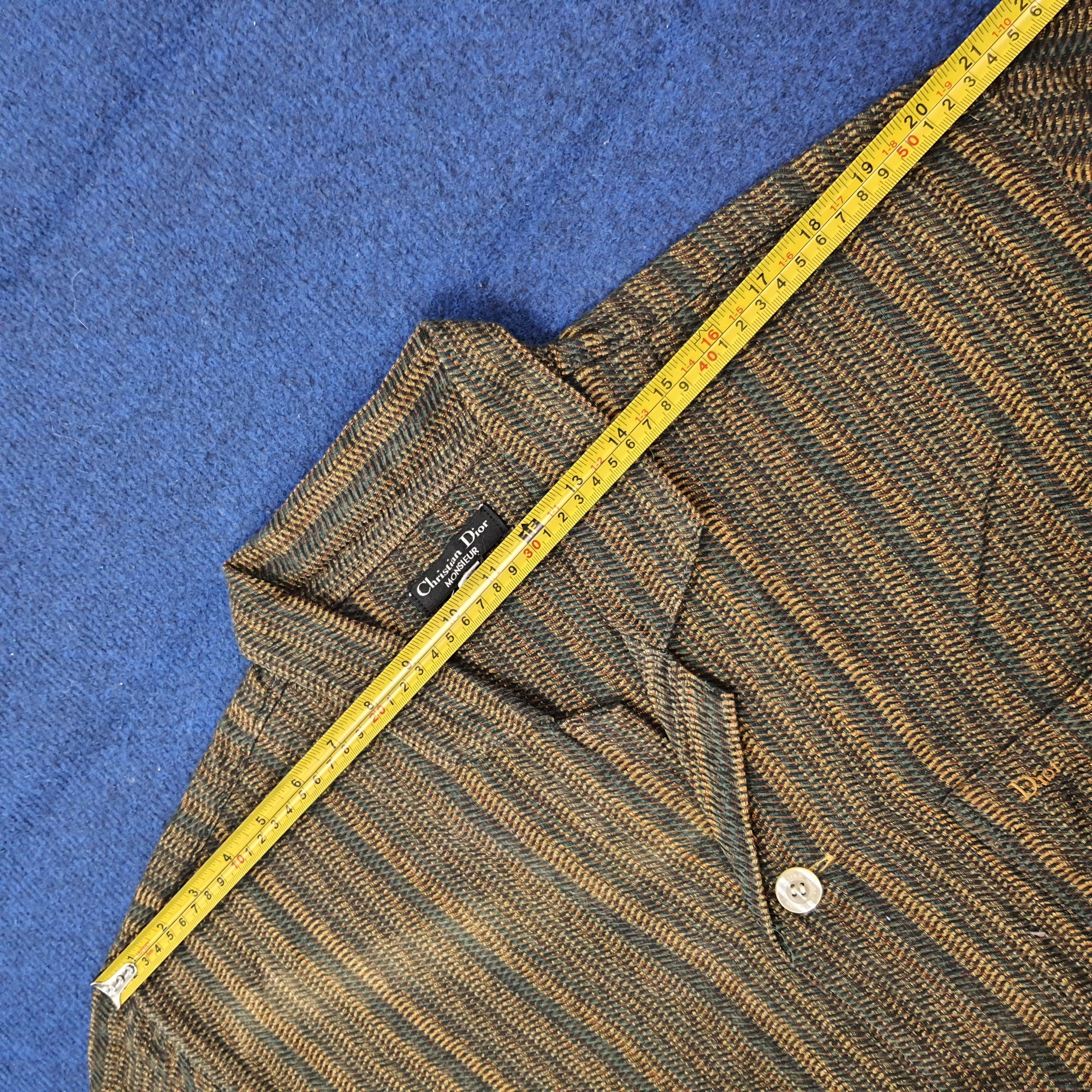 Christian Dior Monsieur Vintage Christian Dior Button Up Custom Logo Shirt C267N10 Size US L / EU 52-54 / 3 - 10 Thumbnail