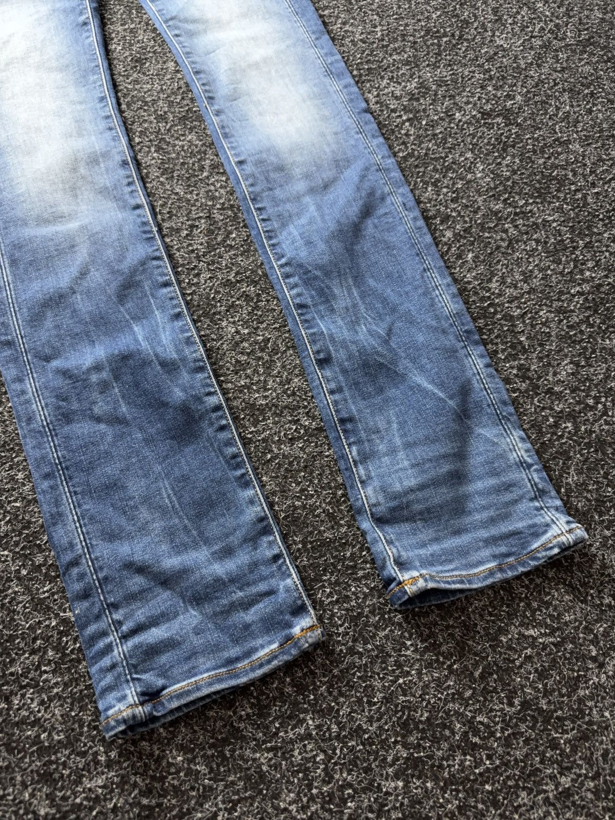 G-Star NWT 00s G-Star RAW Midge Mid Straight Jeans Blue Fade Y2K Size 23" - 4 Thumbnail