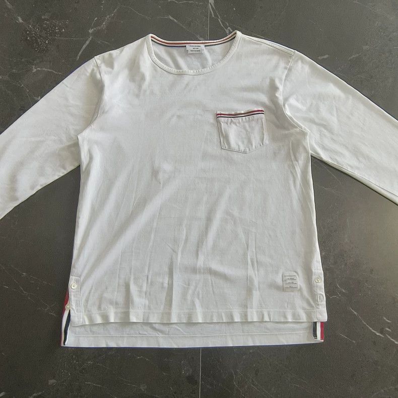 Thom Browne Thom Browne White round neck hoodie Size US L / EU 52-54 / 3 - 1 Thumbnail