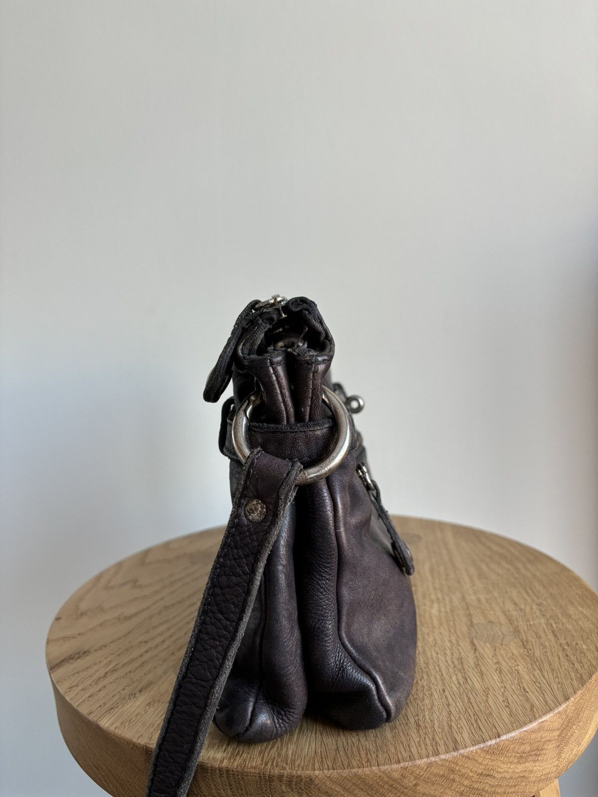 Vintage Vintage Mer Du Sud Leather Croosbody Bag Size ONE SIZE - 5 Thumbnail