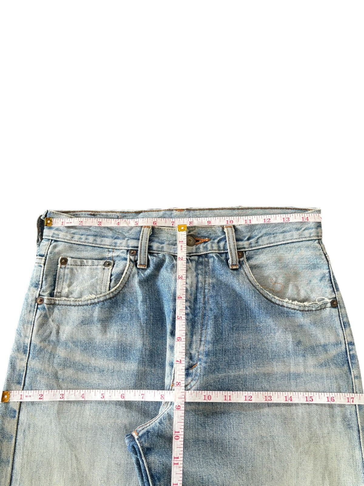Levi's Vintage 90s Levis 502 Big E Selvedge Mud Wash Distress Jeans Size US 29 - 7 Thumbnail