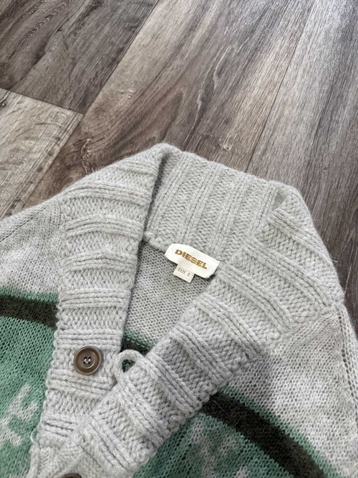 Diesel DIESEL VINTAGE WINTER KNIT SWEATER MOHAIR CARDIGAN MEN’S Size US S / EU 44-46 / 1 - 6 Thumbnail
