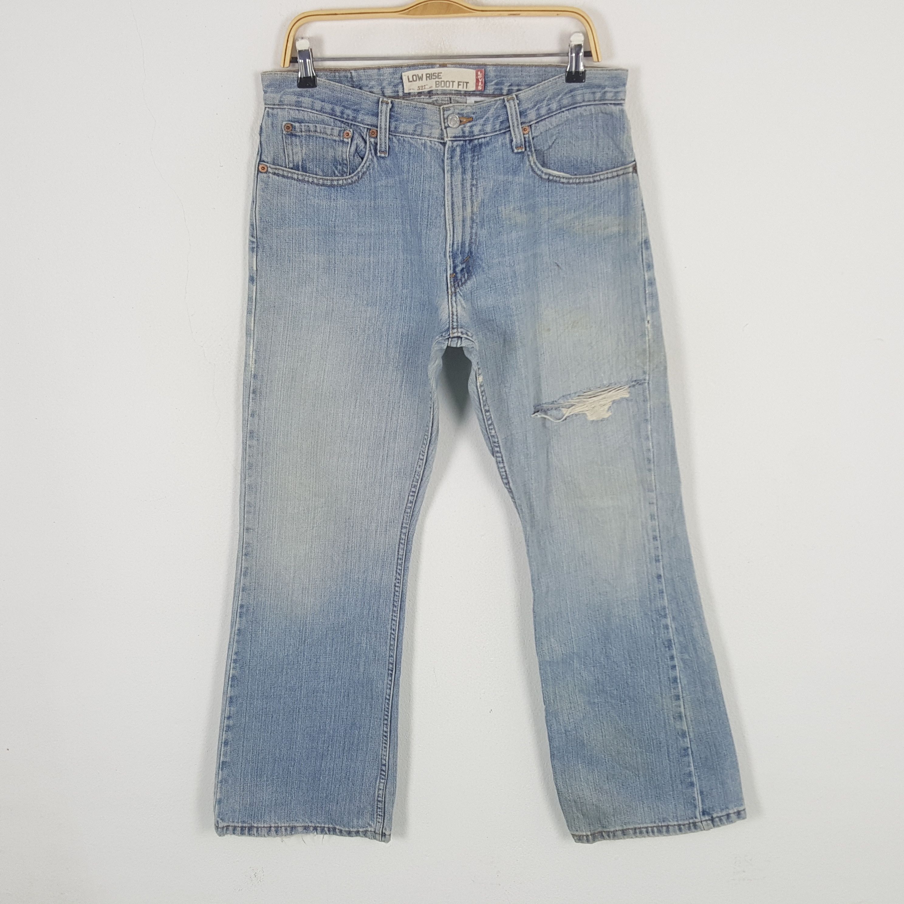 Levi's × Vintage Vintage Levi's Low Rise X Boot Cut Distressed Denim Jeans Size US 32 / EU 48 - 1 Thumbnail