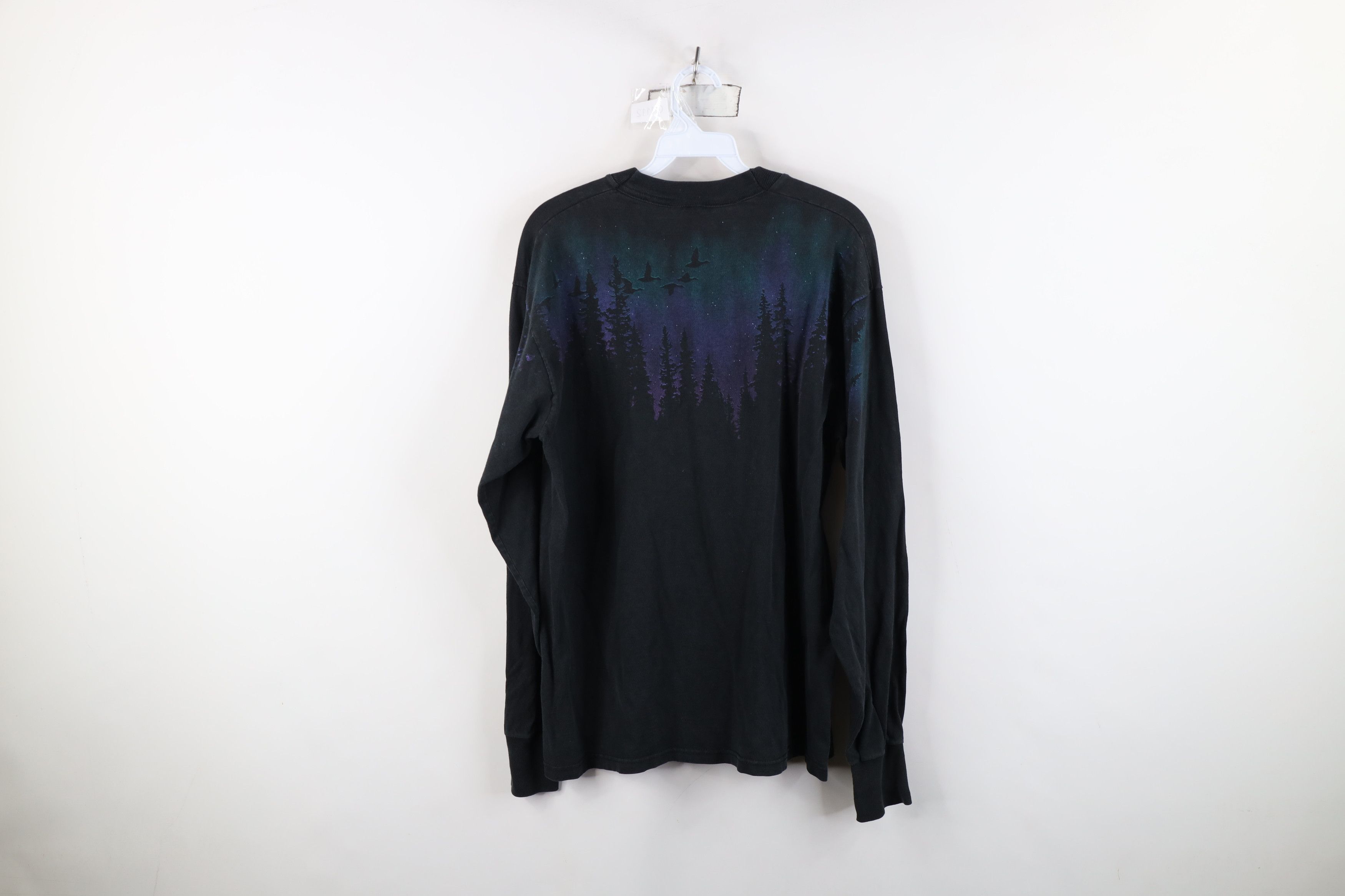 Vintage Vintage 90s Streetwear All Over Print Long Sleeve T-Shirt Size US M / EU 48-50 / 2 - 12 Thumbnail