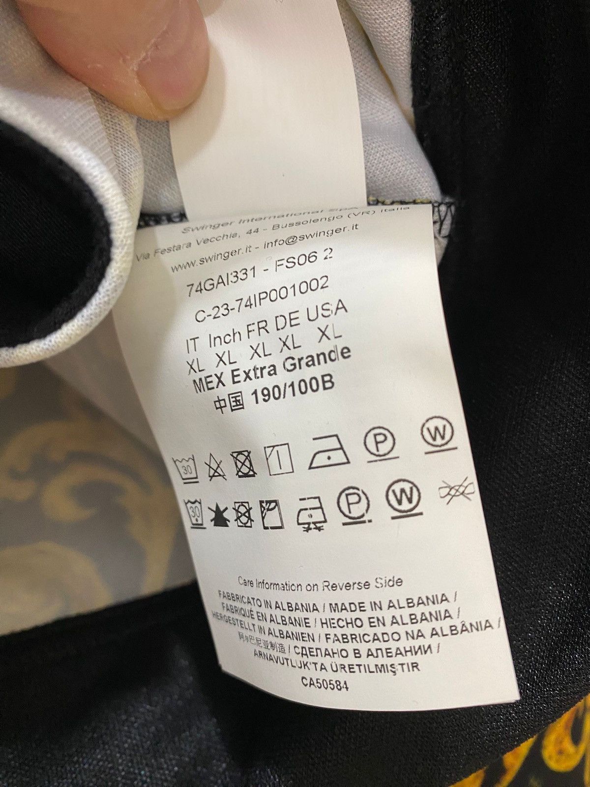 Versace Jeans Couture Versace Jeans Culture Tricetato Print Sketch Cori XL, new Size US XL / EU 56 / 4 - 12 Thumbnail