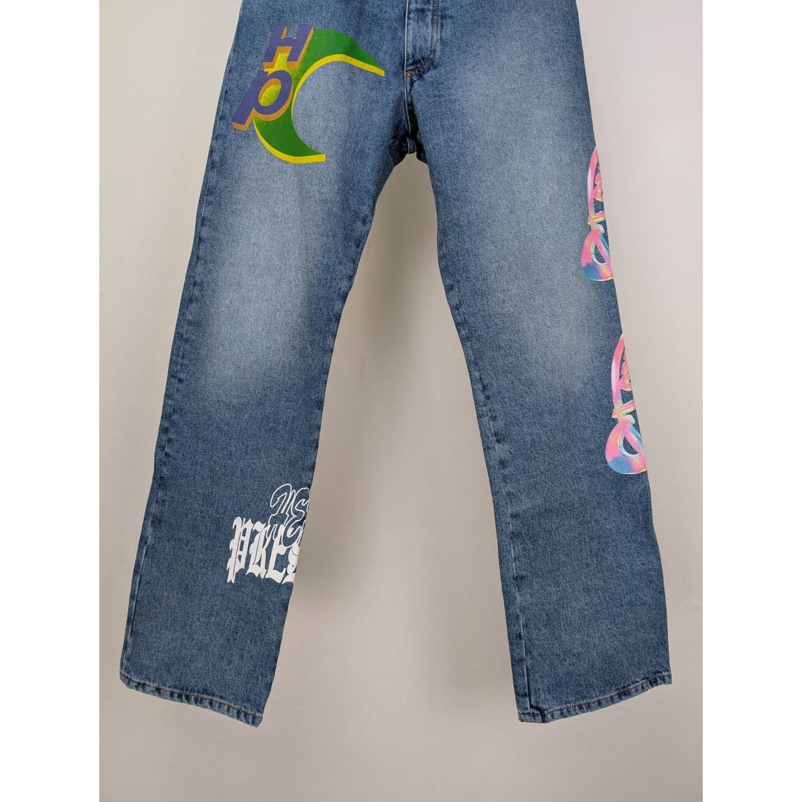 Heron Preston o1rshd1 Global Coll Regular 5 Pocket Vintage Jeans in Blue Size US 30 / EU 46 - 4 Thumbnail
