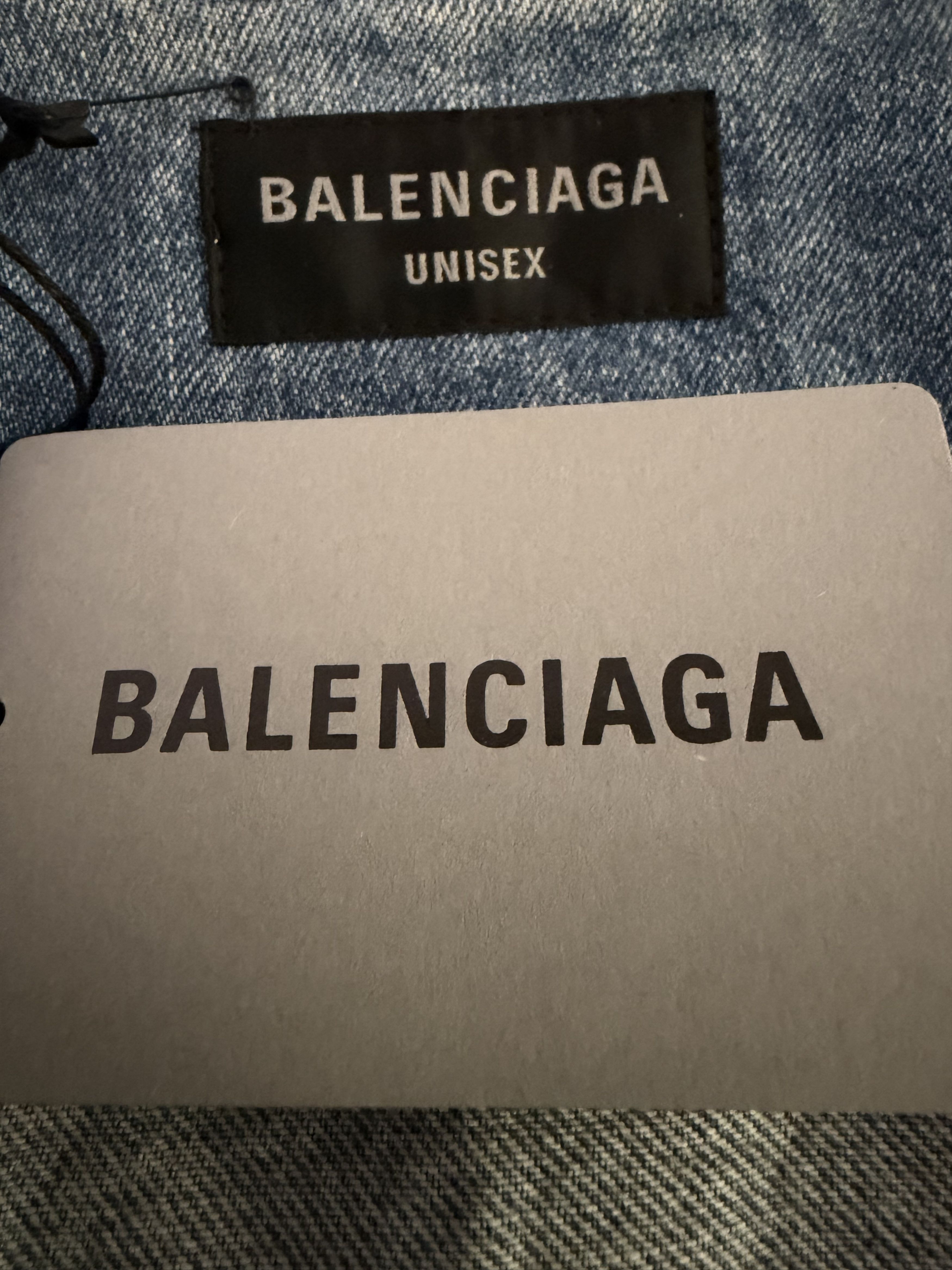 Balenciaga Oversized Masking Tape Denim Shirt Size US M / EU 48-50 / 2 - 8 Thumbnail