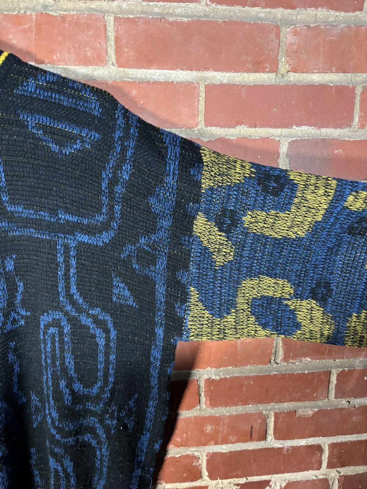 Other Vintage 90s Sasson Sweater Geometric Grandpa Abstract XL Size US XL / EU 56 / 4 - 3 Thumbnail