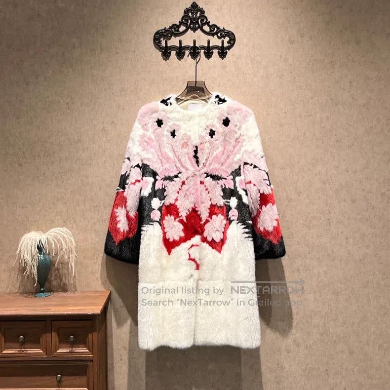 Valentino Valentino Colorful floral mink fur coat Size XS / US 0-2 / IT 36-38 - 1 Thumbnail