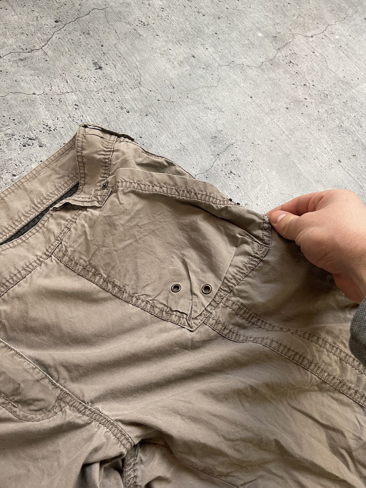 Japanese Brand Vintage Thrashed Zipped Avant-Garde Wide Pants Size US 31 - 4 Thumbnail