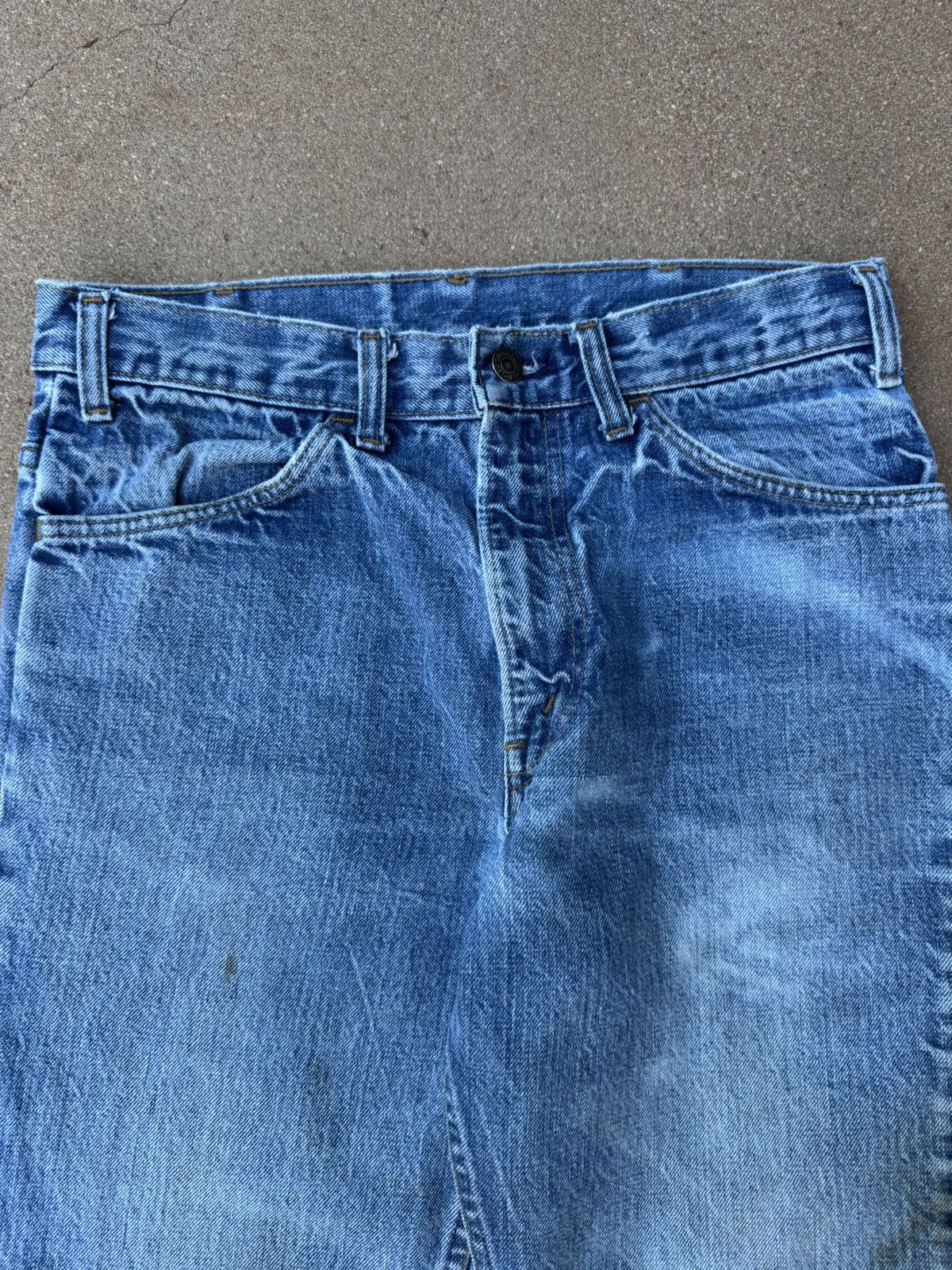 Levi's Vtg 70’s Levi’s 646 Orange Tab Bellbottom Flare Jeans 31x28 Size US 31 - 3 Thumbnail