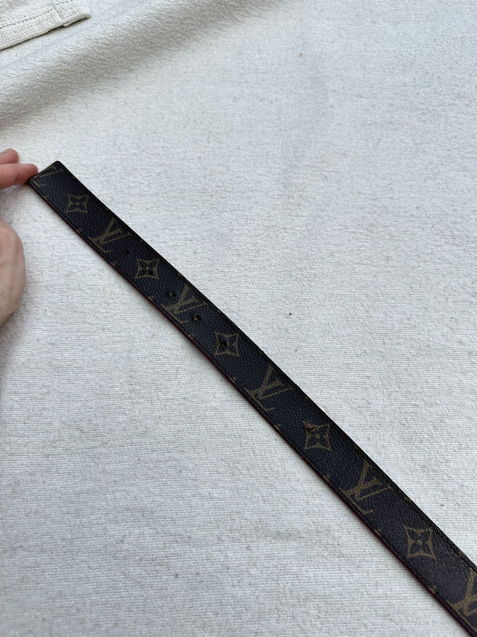 Louis Vuitton Louis Vuitton Belt Monogram Reversible Pink and Brown LV Size ONE SIZE - 6 Thumbnail