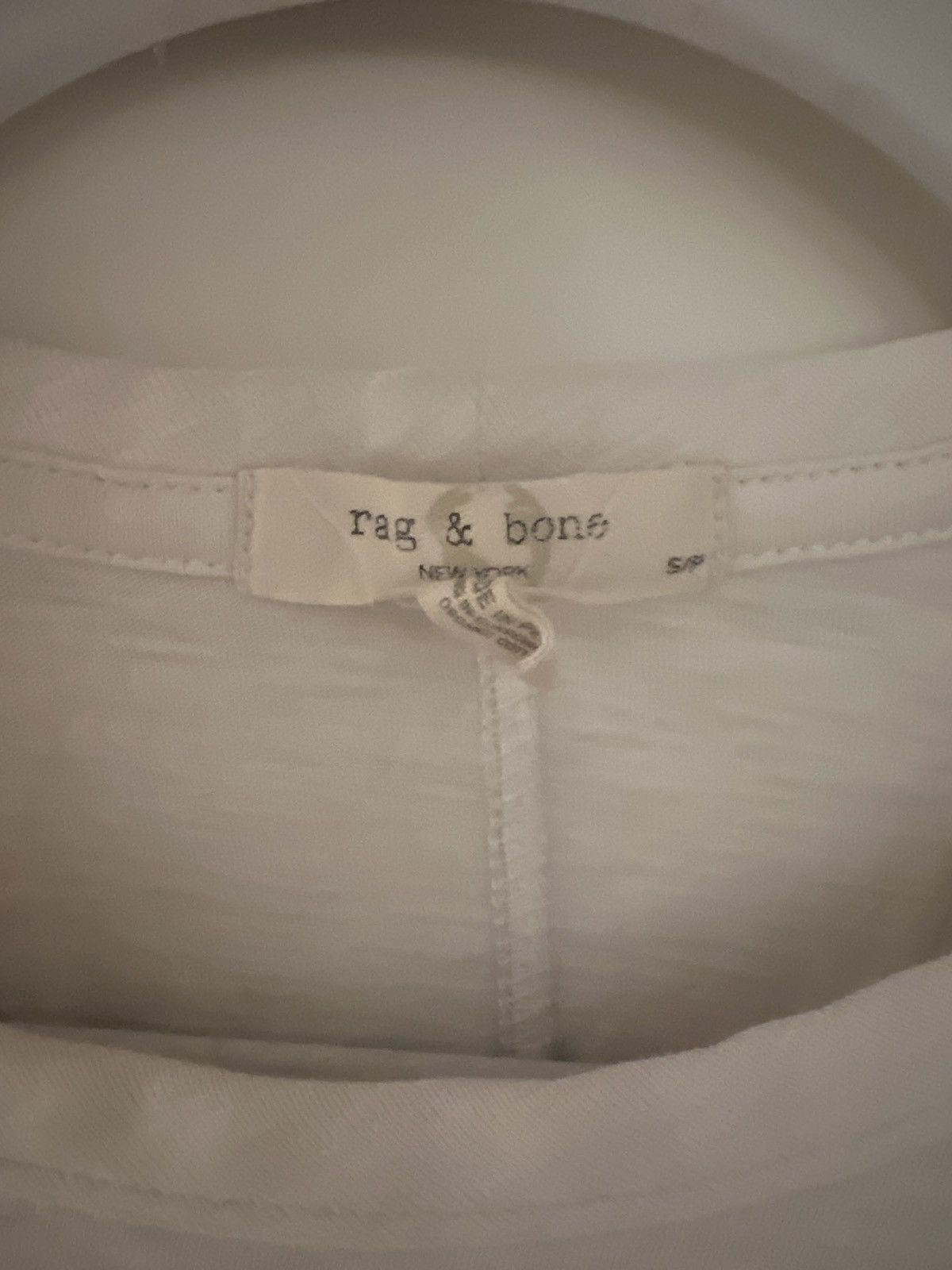 Rag & Bone White Rag & Bone T-Shirt Size S / US 4 / IT 40 - 2 Thumbnail