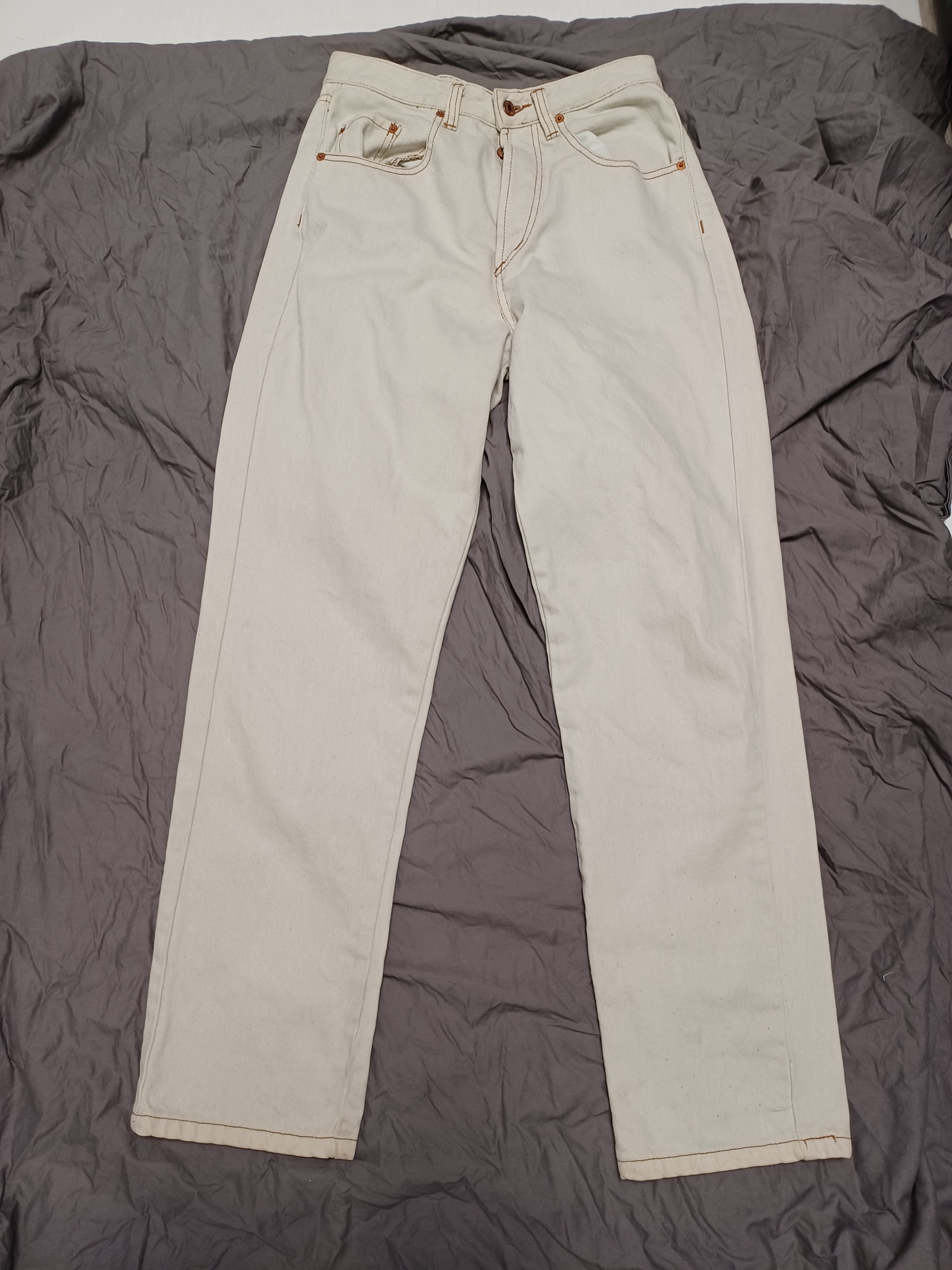Pepe Jeans PEPE JEANS VINTAGE 90S MADE IN HONG KONG WHITE DENIM Size US 29 - 1 Thumbnail