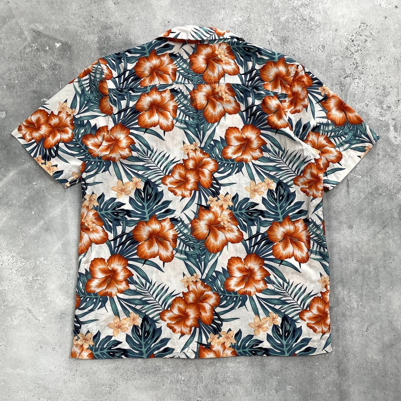 Penfield Penfield Hawaiian Short Sleeve Shirt White/ Orange/ Green M Size US M / EU 48-50 / 2 - 16 Thumbnail