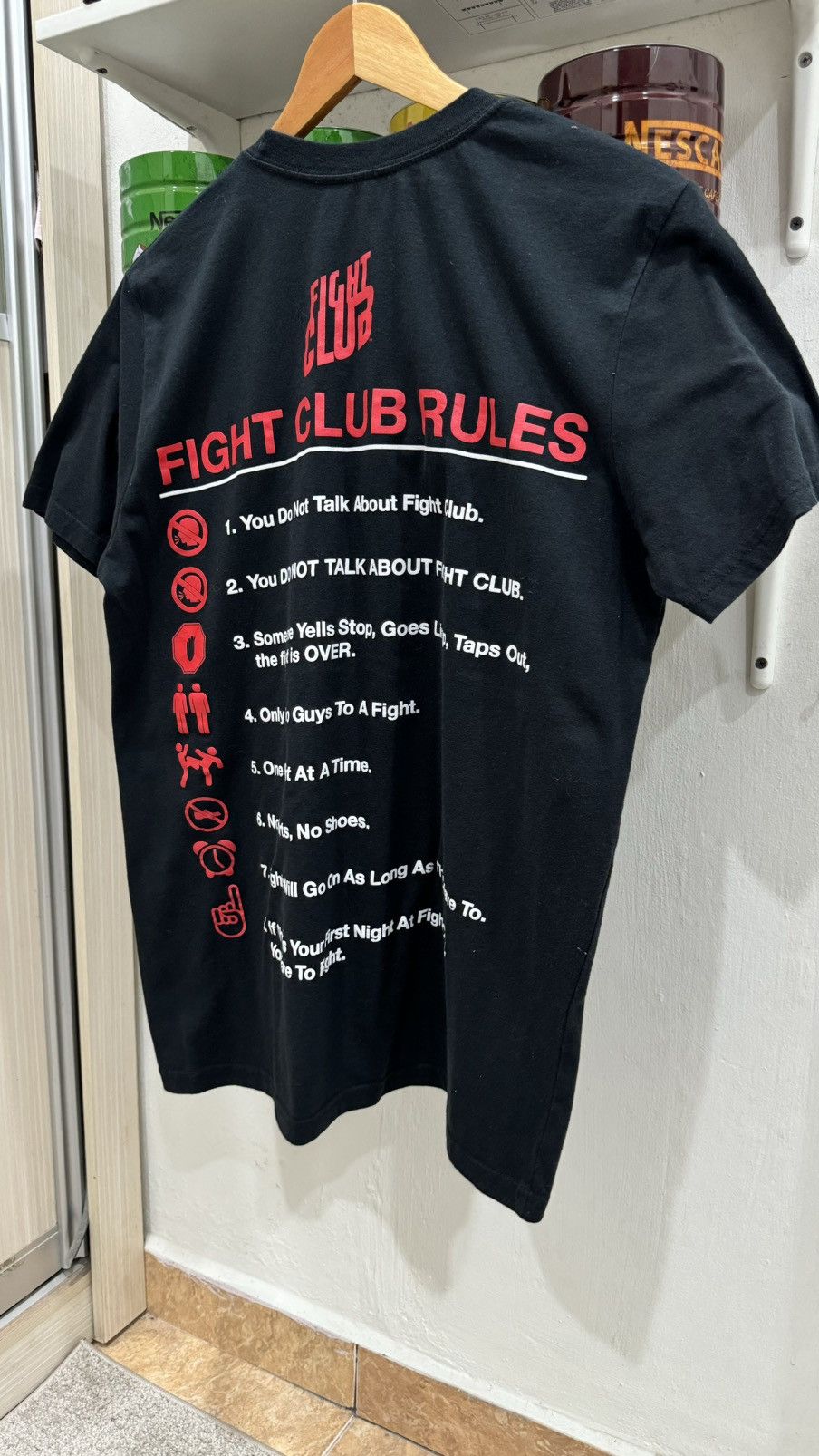 Mad Engine Final Drop‼️ Movie Fight Club Rules Promo Y2K Size US L / EU 52-54 / 3 - 3 Thumbnail