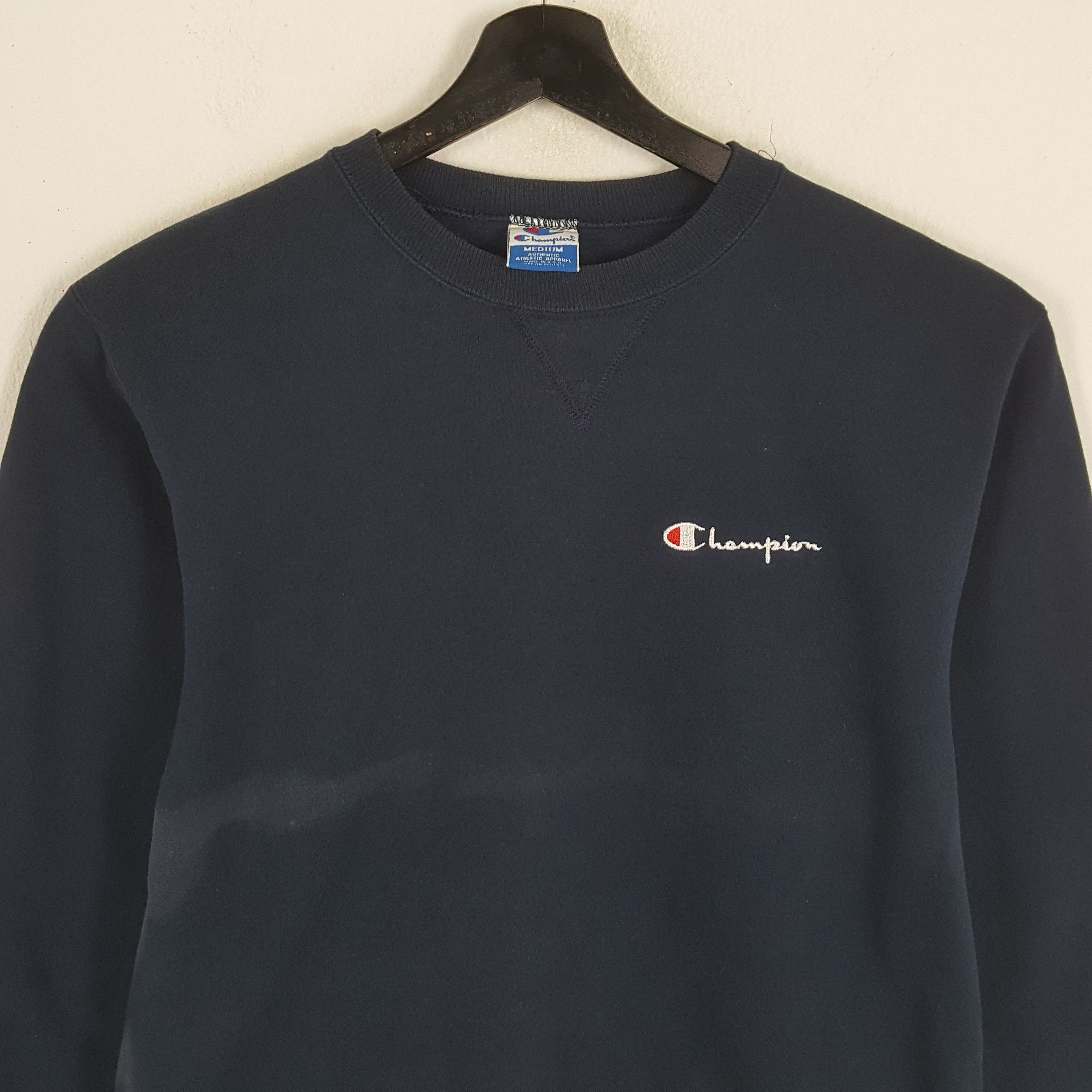 Champion × Vintage CHAMPION Small Logo Design Streetwear Style Sweatshirt Size US M / EU 48-50 / 2 - 2 Thumbnail