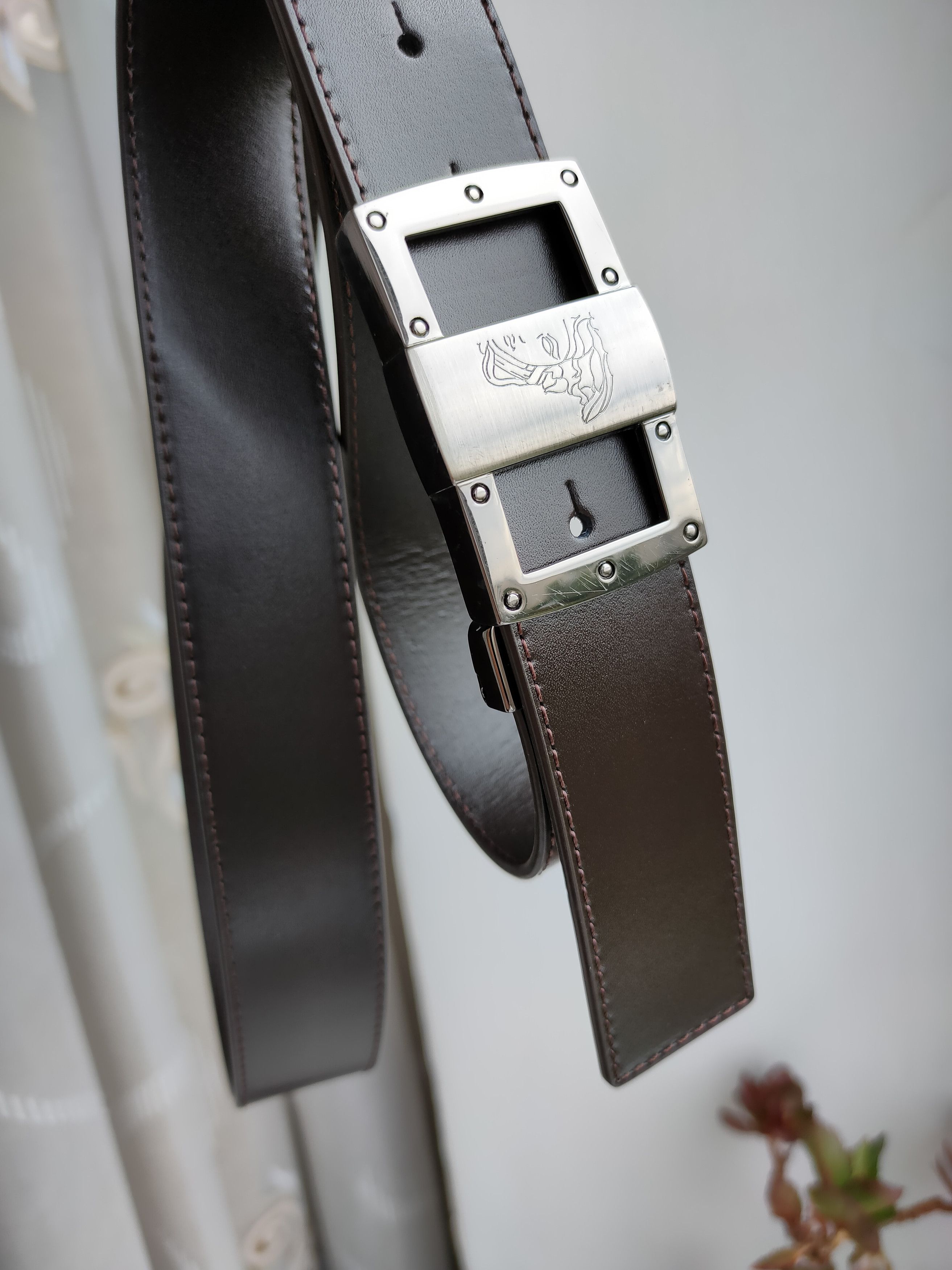 Versace Versace Medusa Leather Belts Versace Collection Italy Size ONE SIZE - 6 Thumbnail