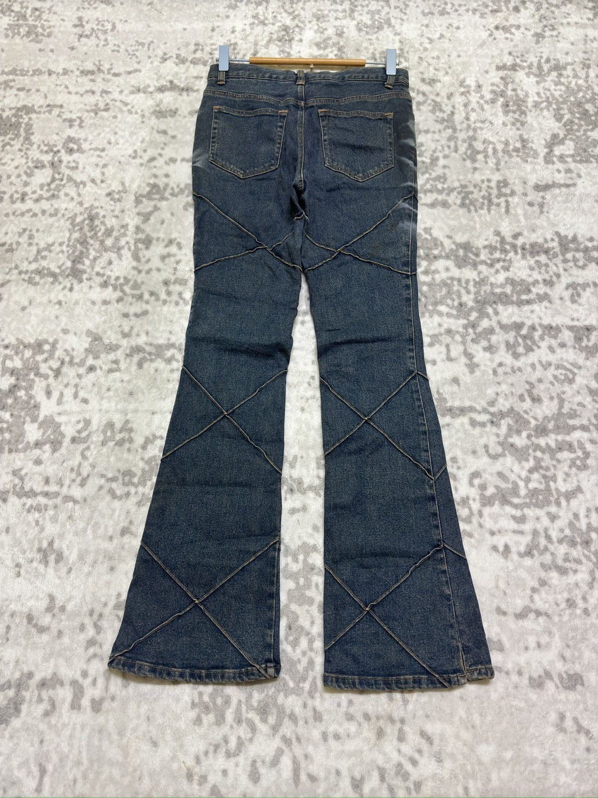 Japanese Brand Y2K Japan Archive Design Stitch Acid Washed Denim Size 27" / US 4 / IT 40 - 2 Thumbnail