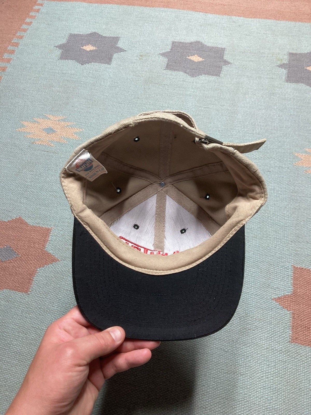 Vintage Vintage Strapback hat Manitou rough terrain lift trucks tan Size ONE SIZE - 5 Thumbnail