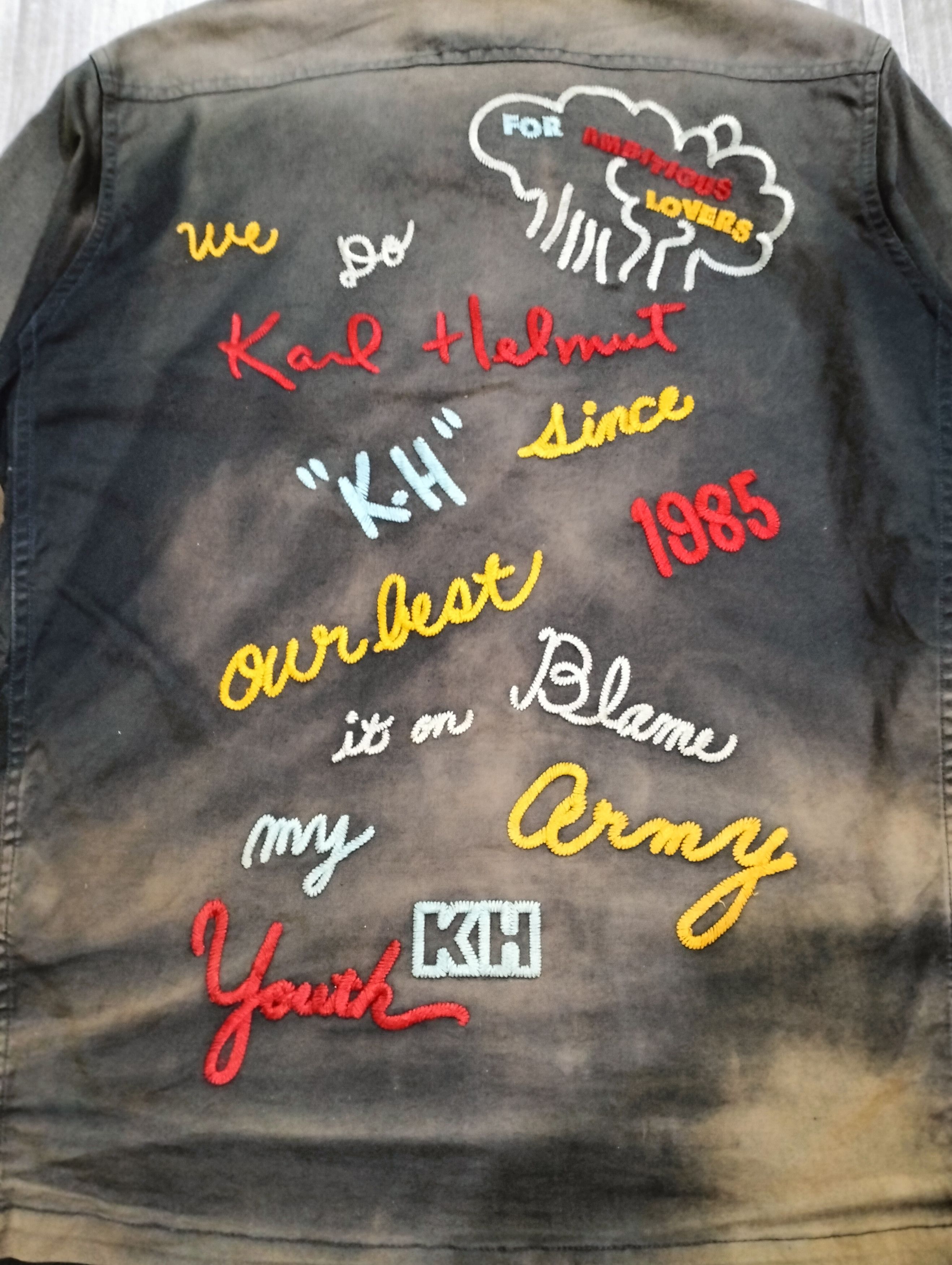 Karl Helmut Karl Helmut Four Pocket Light Jacket Embroidered Acid-Wash Size US M / EU 48-50 / 2 - 13 Thumbnail