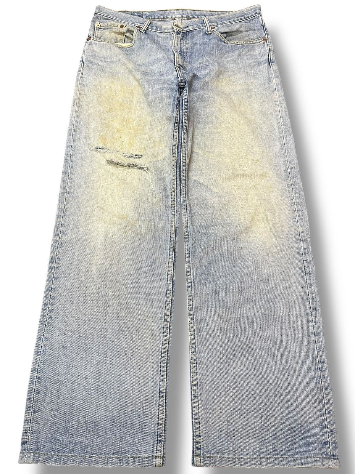 LVC × Levi's × Levi's Vintage Clothing Vintage Levi’s 533 Baggy Distressed Denim Size US 35 - 1 Thumbnail