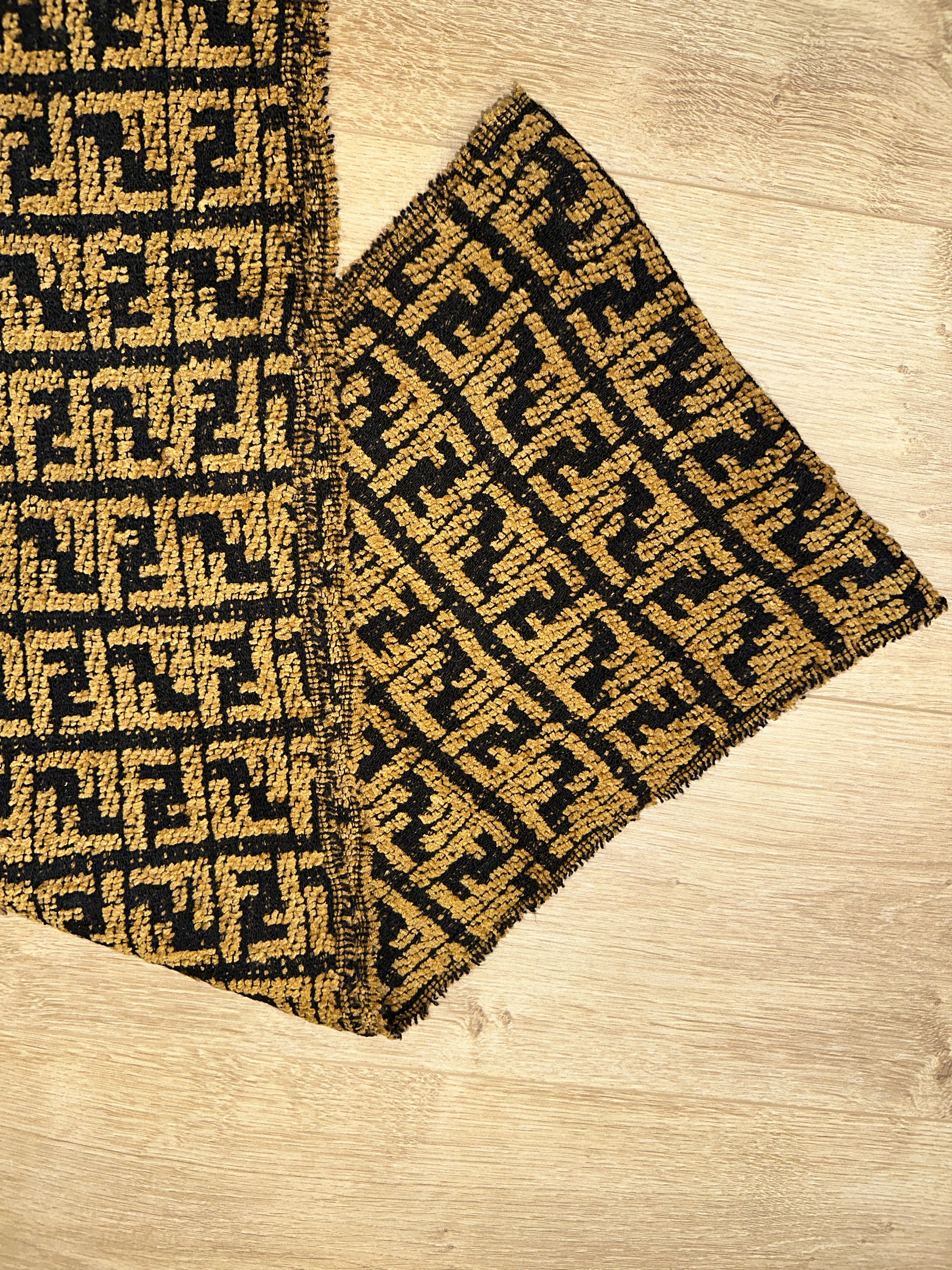 Fendi Gray Fendi Zucca Vintage Wool Scarf 165x30cm Logo Check Size ONE SIZE - 11 Thumbnail