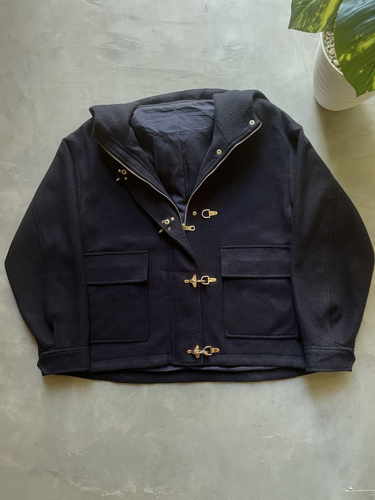GU Rare FireMen's Clasp Woll Jacket Size US L / EU 52-54 / 3 - 3 Thumbnail