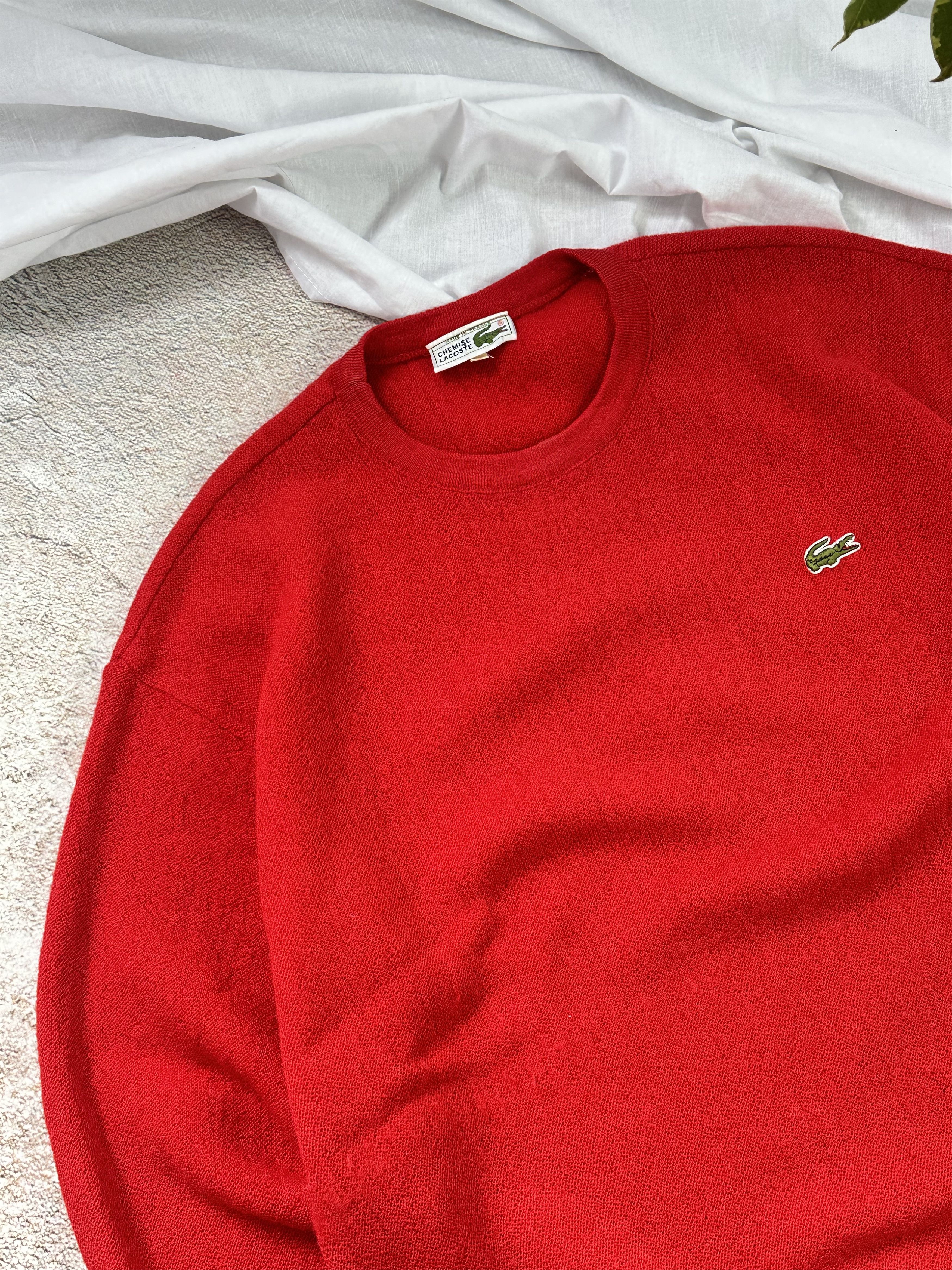 Lacoste × Vintage Lacoste wool sweater boxy fit Size US L / EU 52-54 / 3 - 3 Thumbnail