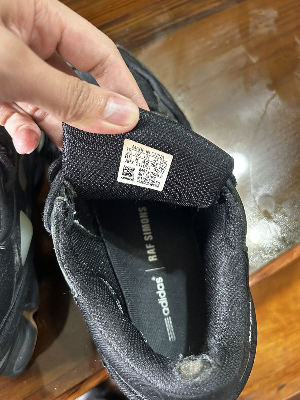 Adidas × Raf Simons Raf Simons Adidas Ozweego Bunny Core Black Size US 8.5 / EU 41-42 - 6 Thumbnail