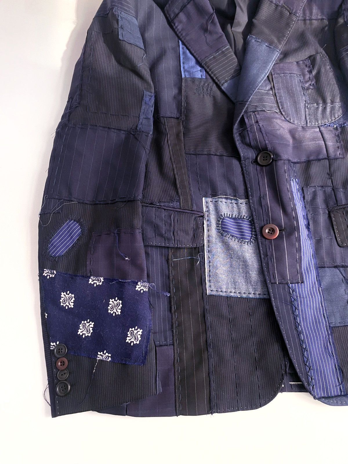 Comme des Garcons × Junya Watanabe JUNYA WATANABE 15S/S patchworks tailored jacket Size US L / EU 52-54 / 3 - 3 Thumbnail