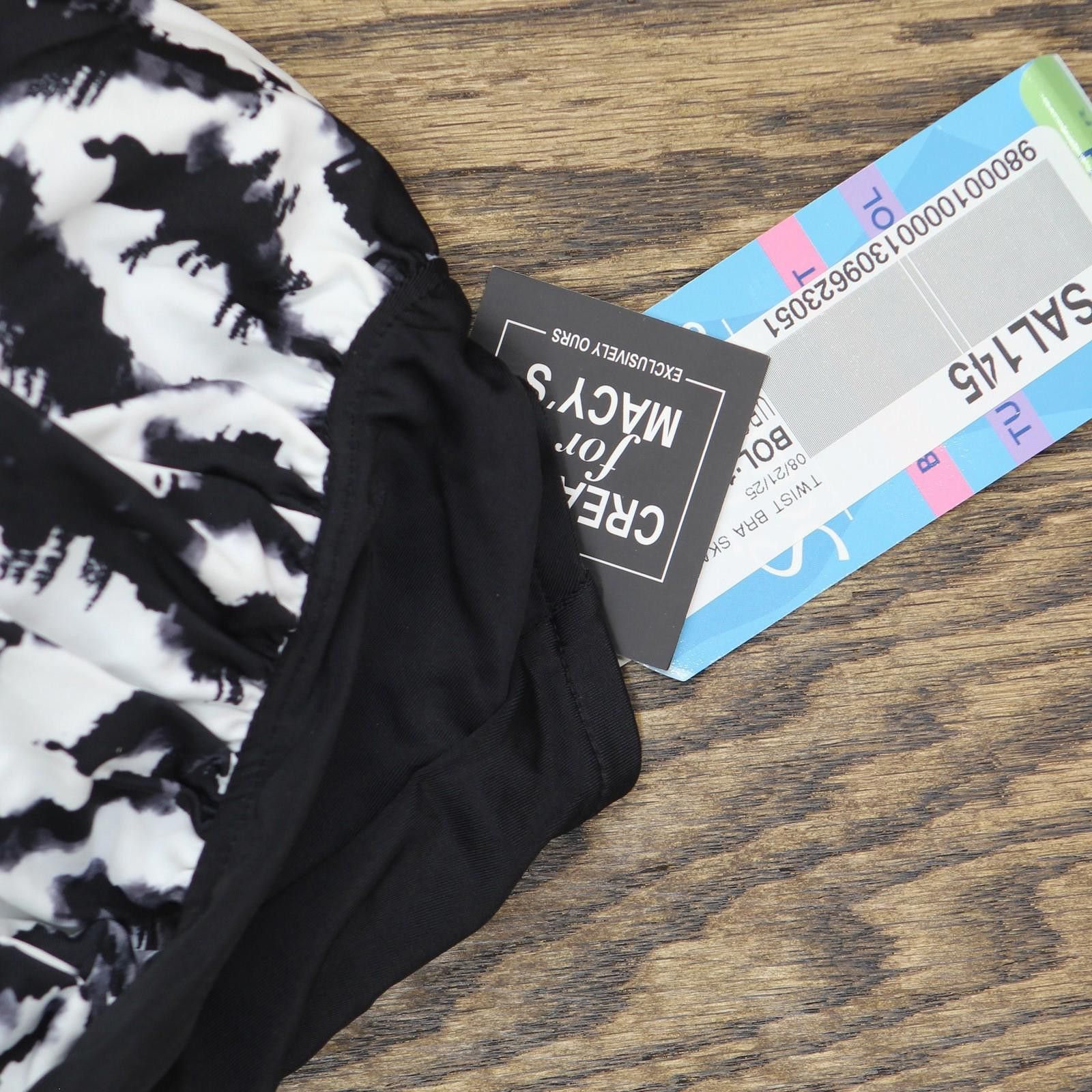 Other Nwt Swim Solutions Piece Swimsuit Feral Stripes Black 18w Size ONE SIZE - 3 Thumbnail