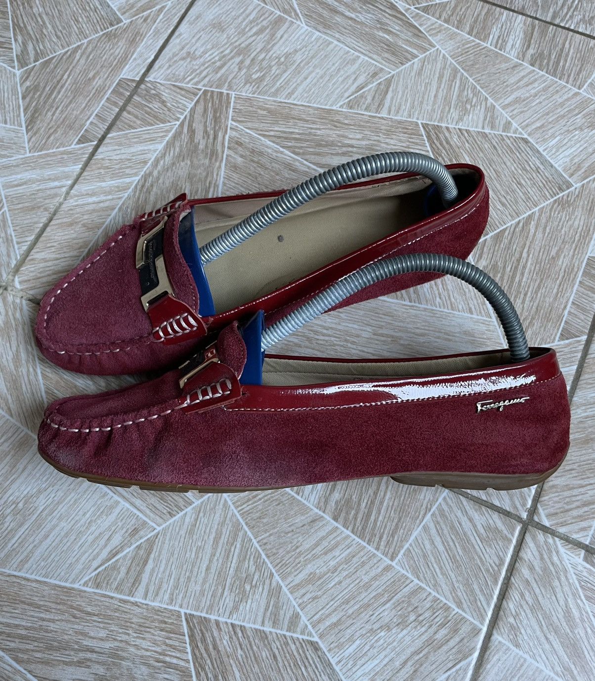 Salvatore Ferragamo Salvatore Ferragamo Parigi Suede Gancini Bit Driving Loafers Size US 8.5 / EU 41-42 - 1 Thumbnail