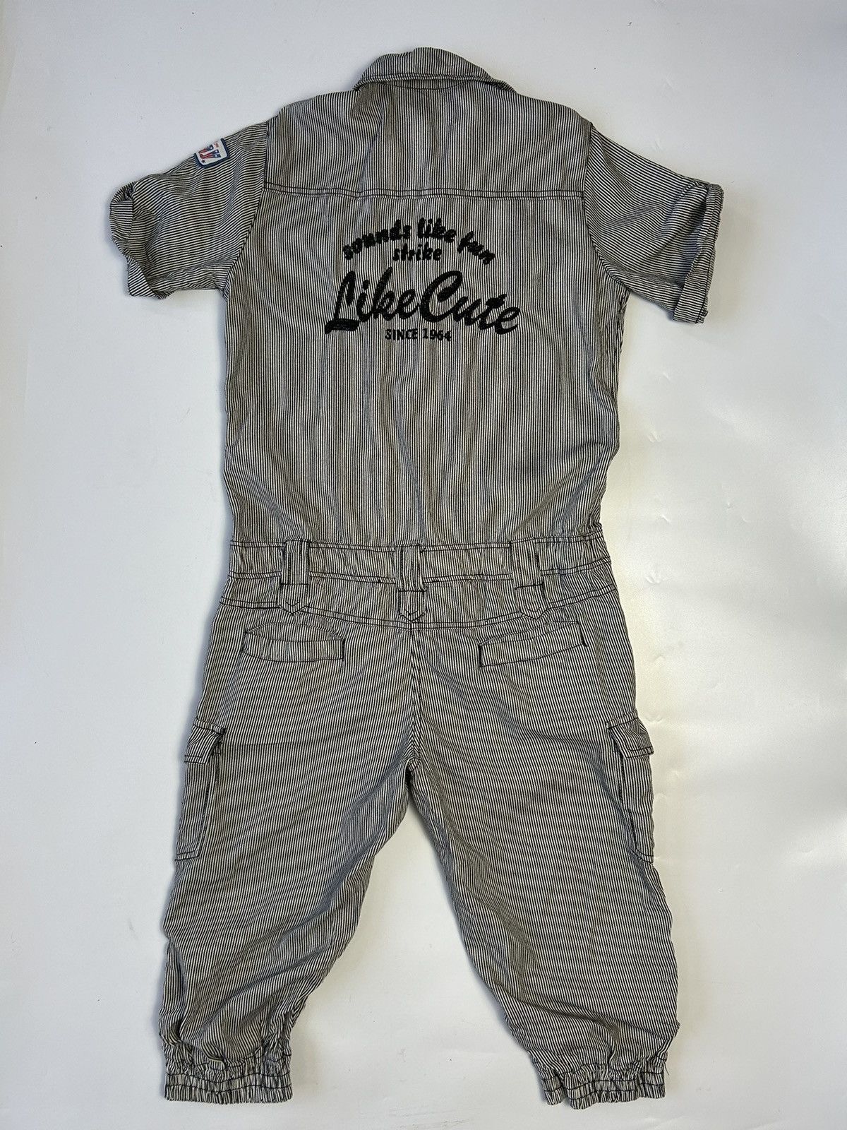 Hysteric Glamour × Japanese Brand HICKORY STRIPE SHORT SLEEVE COVERALL 3/4 PANT Size US L / EU 52-54 / 3 - 4 Thumbnail