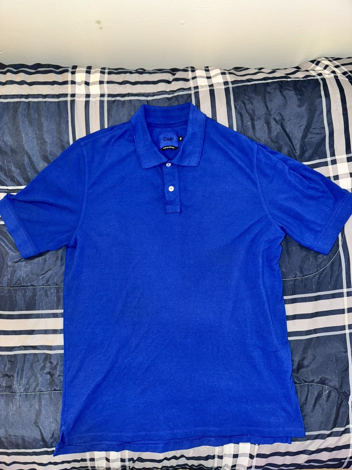 Drake’s Royal Blue Polo T Shirt Size XL