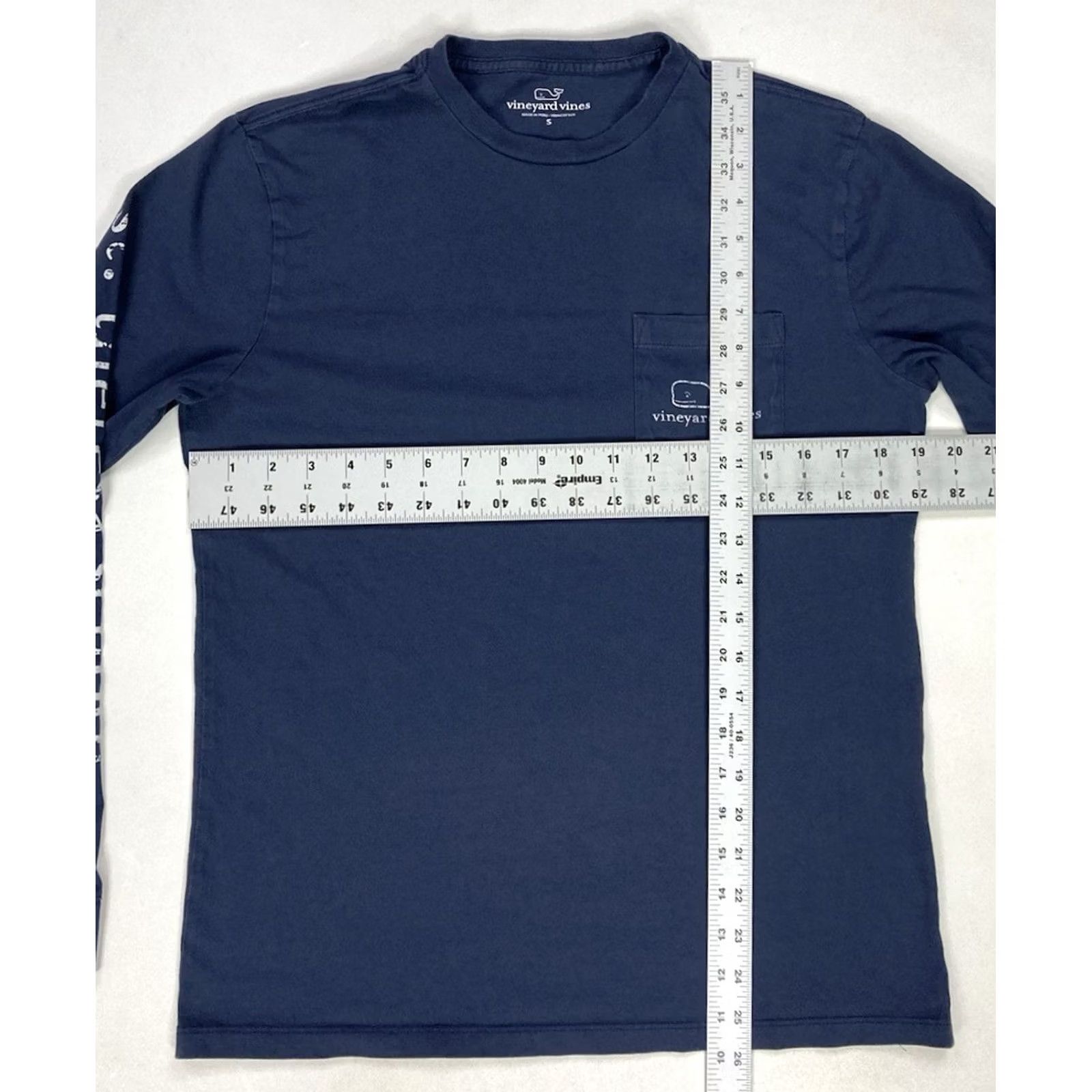 Vineyard Vines Vineyard Vines Shirt T-Shirt Men Small Crew Neck Long Sleeve Graphic Print Pocket Pink 100% Cotton Size US S / EU 44-46 / 1 - 5 Thumbnail