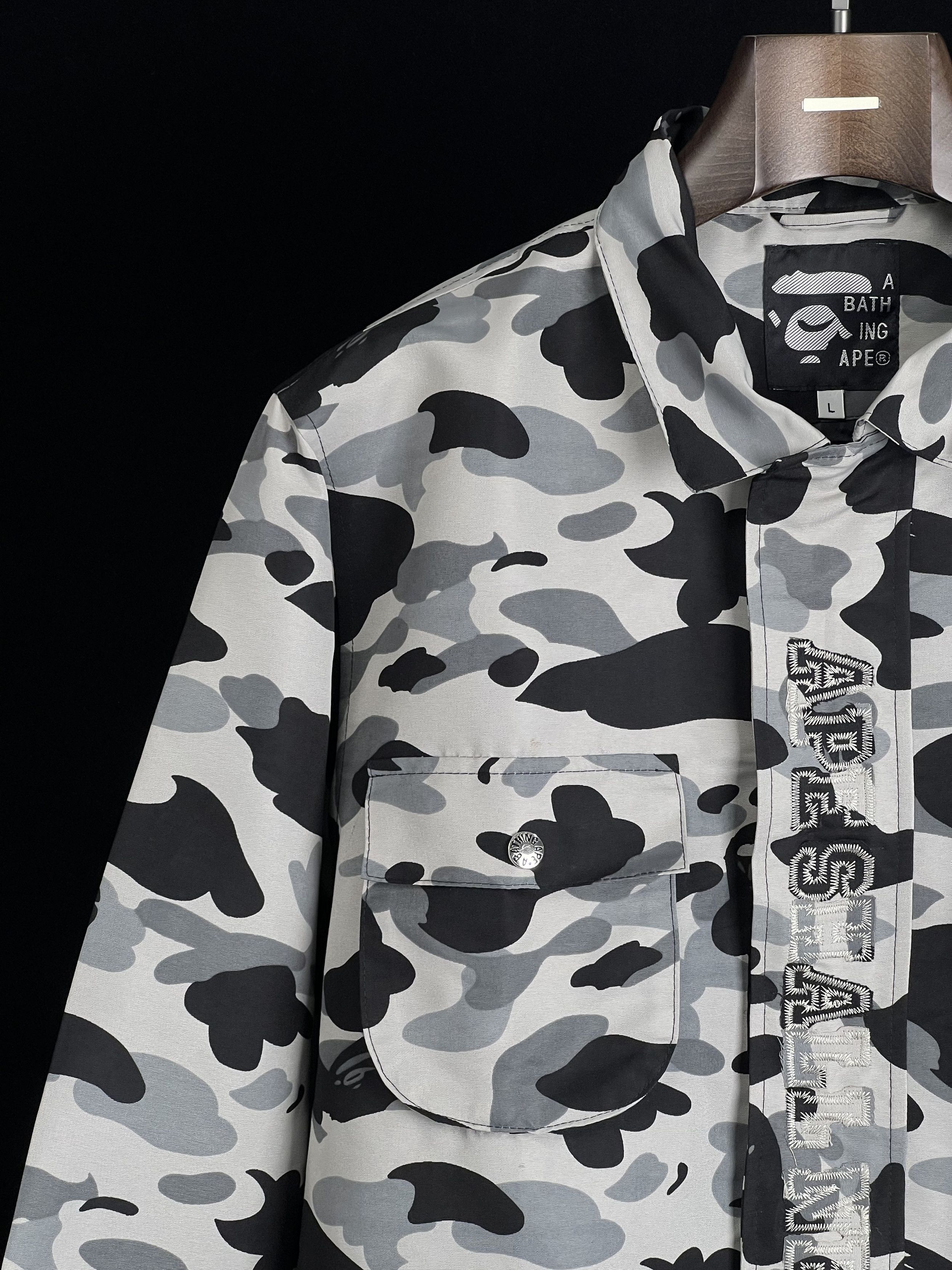 Bape RARE*Gradation Camo Military Shirt Jacket Black L Size US M / EU 48-50 / 2 - 5 Thumbnail