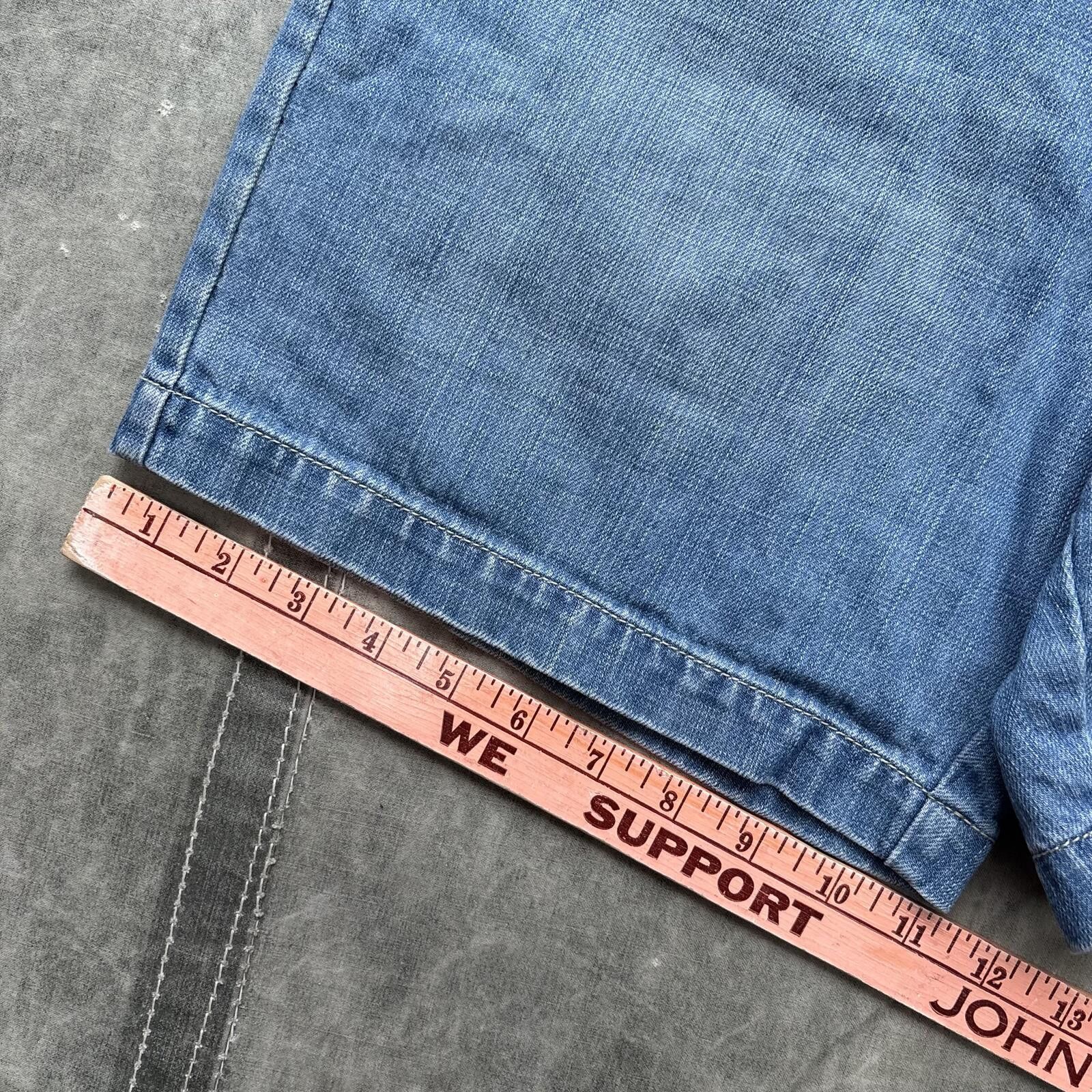 Vintage Vintage Y2K Indie Skater Grunge Blue Denim Shorts Jorts Size 30" / US 8 / IT 44 - 7 Thumbnail