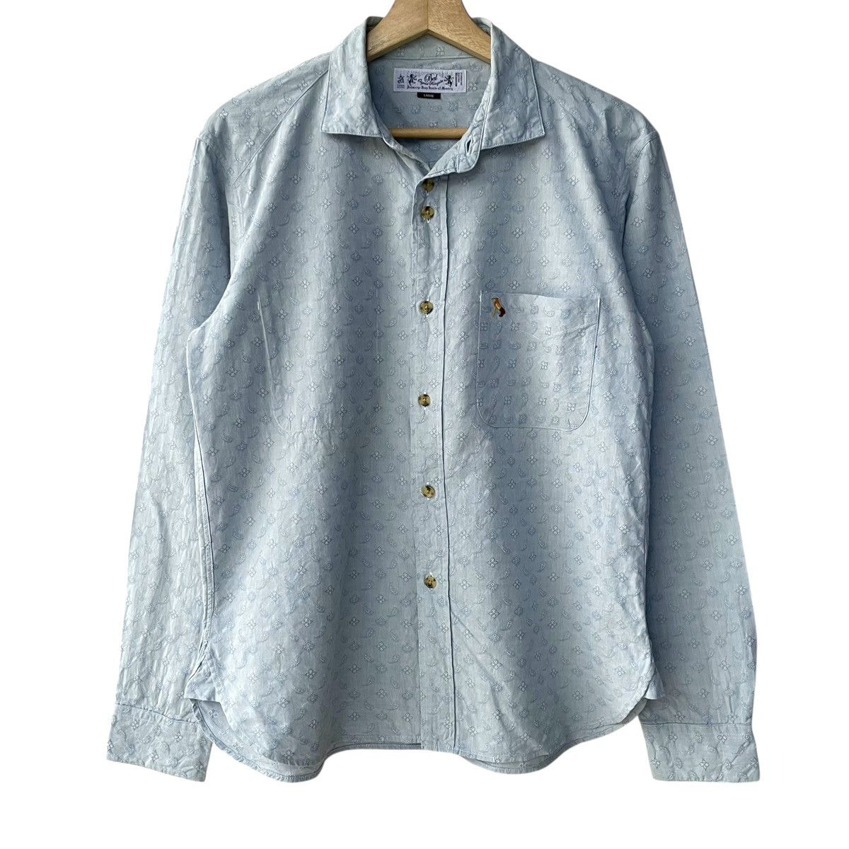 BAL Bal. Japan Balance Japan All Over Paisley Casual Shirt Size US L / EU 52-54 / 3 - 1 Thumbnail
