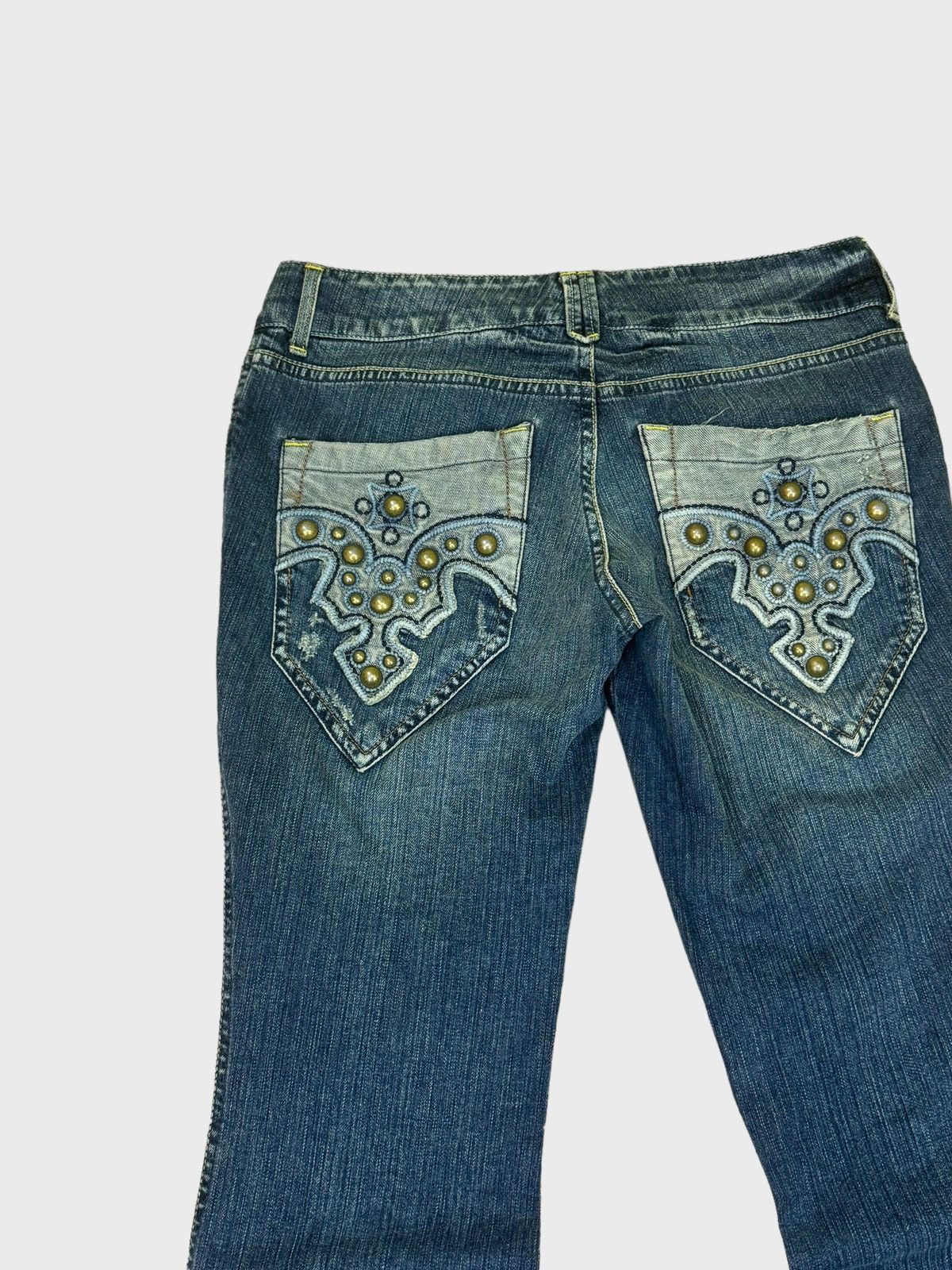 Japanese Brand × Tornado Mart FLARE LION JEANS STUDS POCKET DESIGN DENIM Size US 29 - 10 Thumbnail