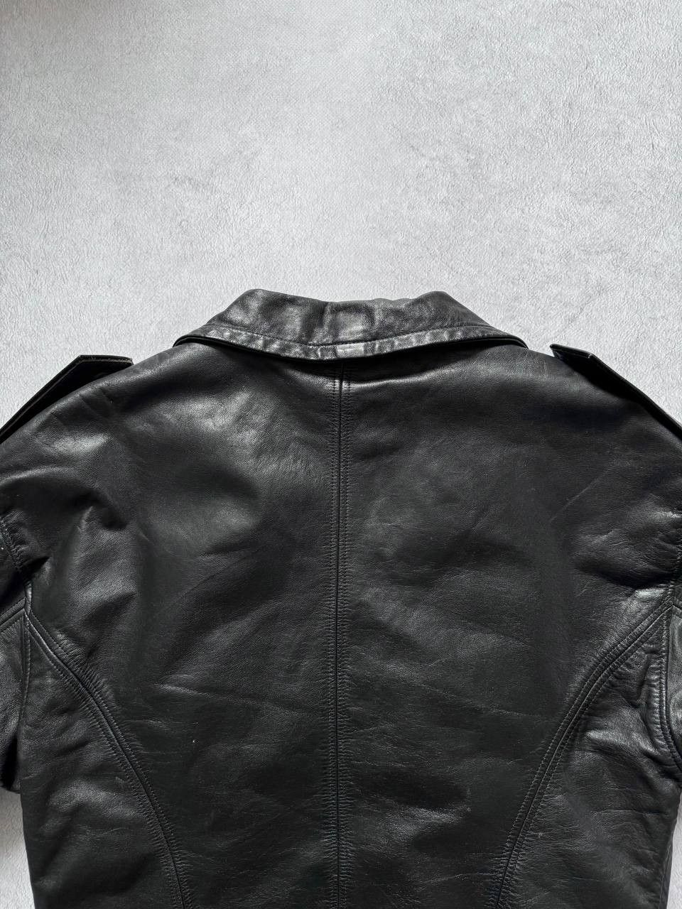 Vintage Vintage 90s Leather Black Motorcycle Jacket Size S / US 4 / IT 40 - 10 Thumbnail