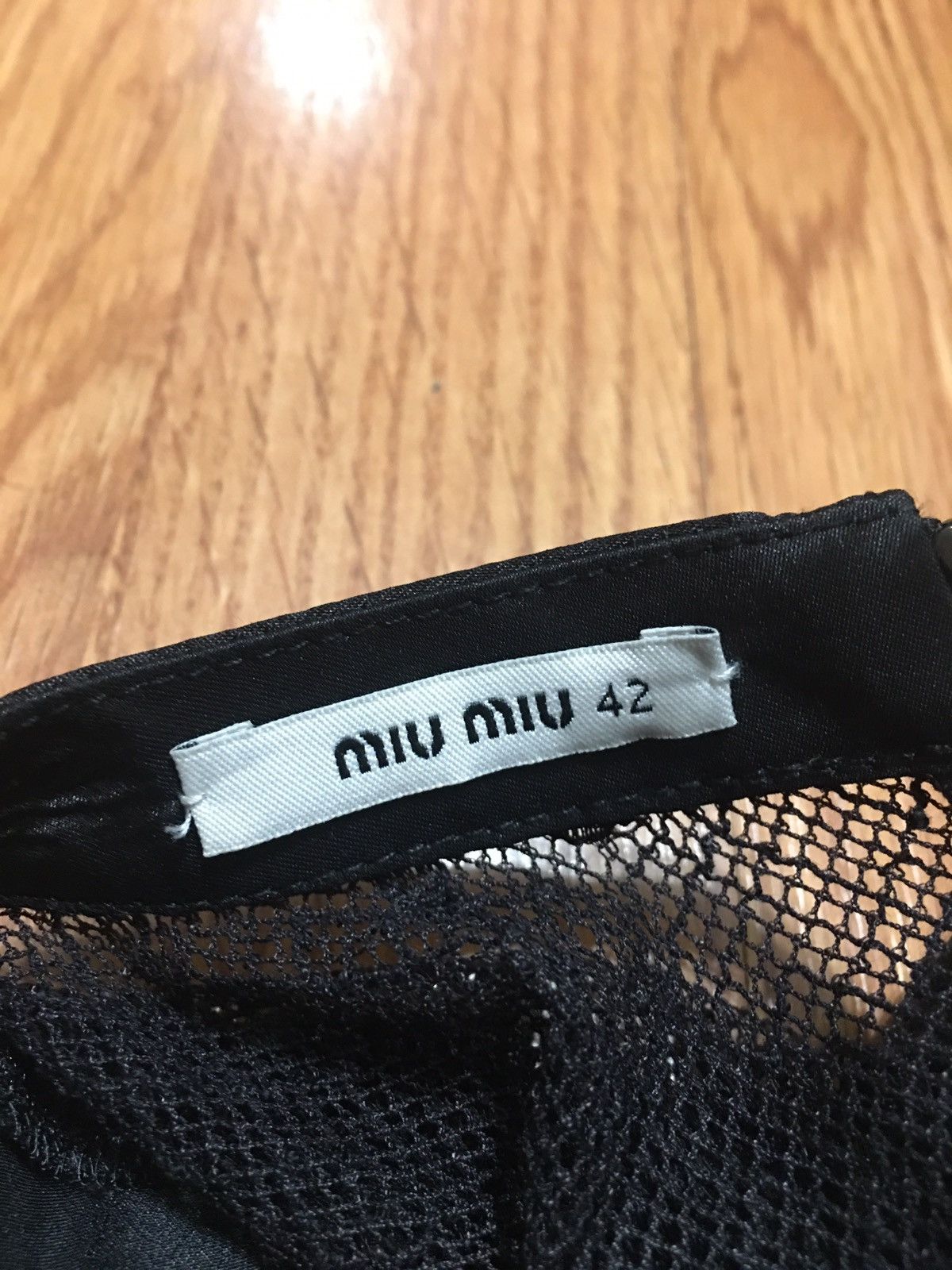 Miu Miu MIU MIU 2014 Black Lace Panelled Pleated Mini Dress IT 42 Size M / US 6-8 / IT 42-44 - 7 Thumbnail
