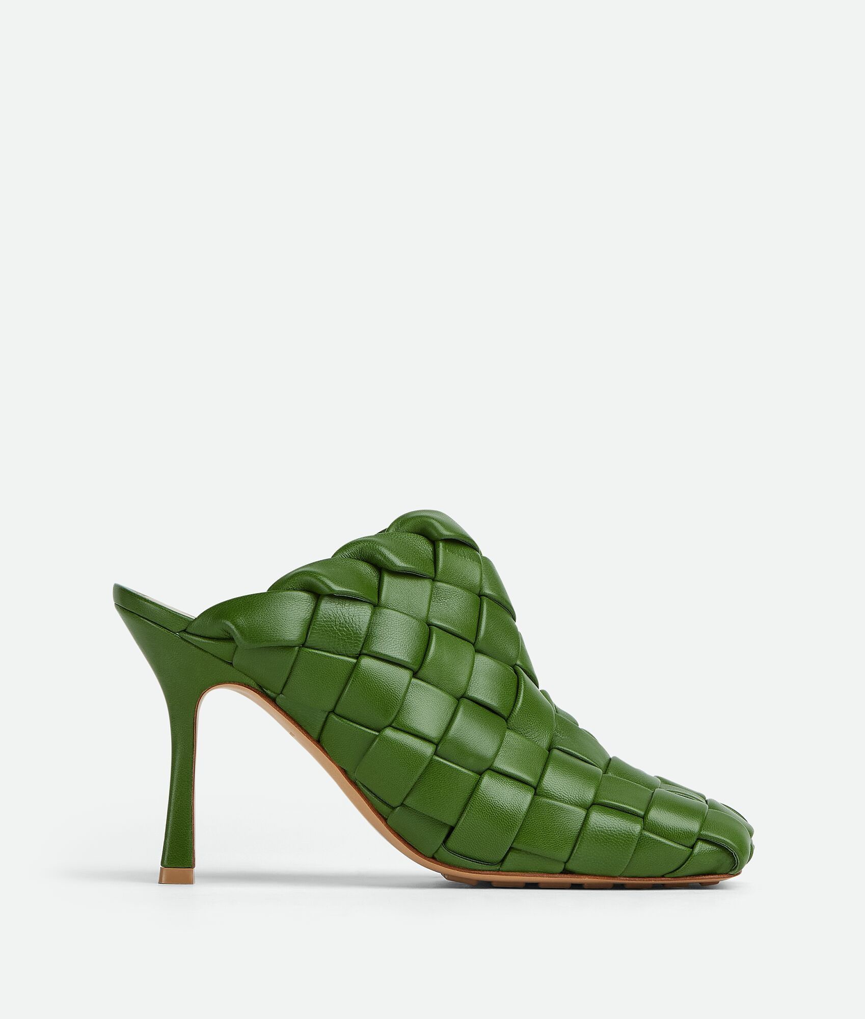 Bottega Veneta o1bcso1str0225 Stretch Mules in Green Size US 6 / IT 36 - 1 Thumbnail