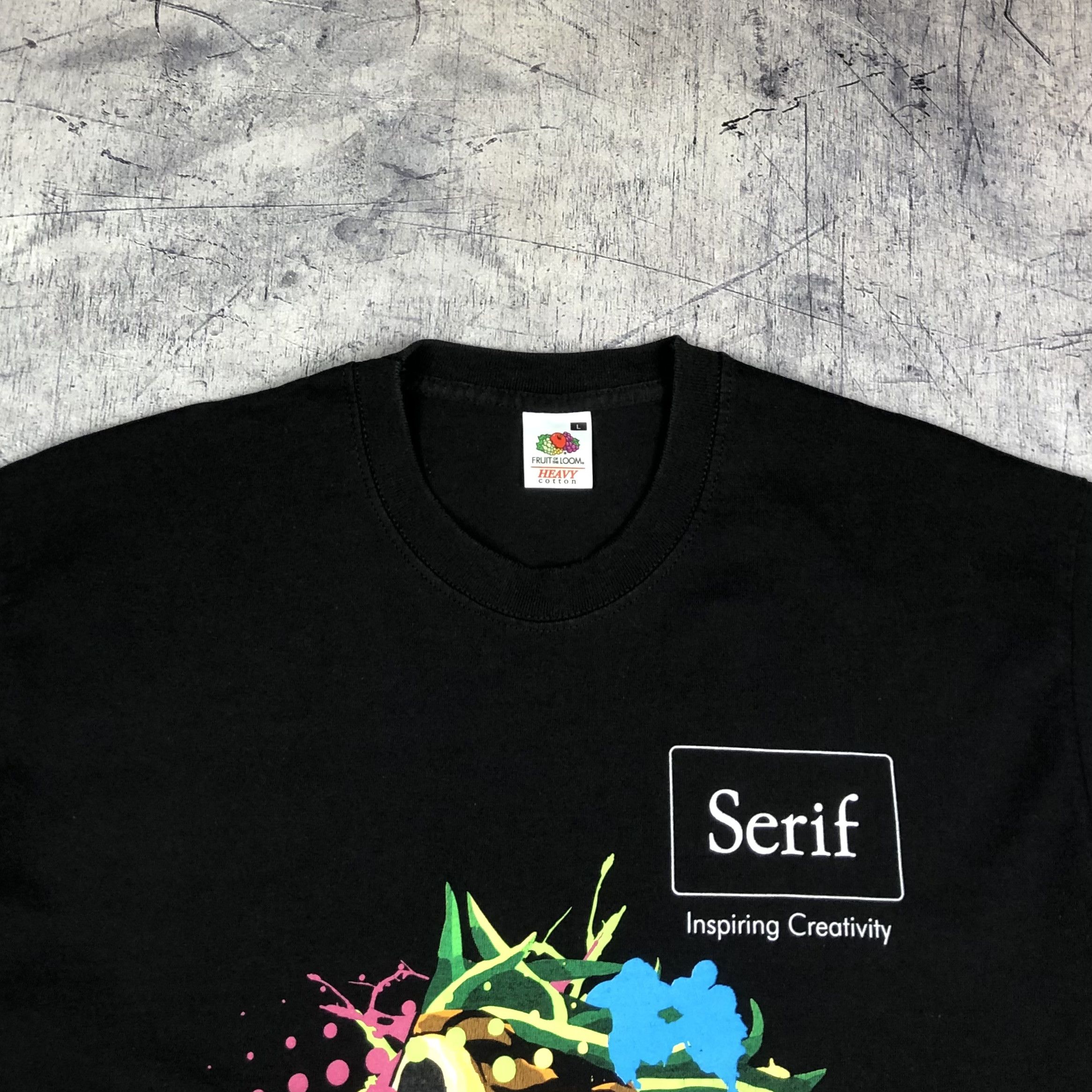 Vintage Serif Inspiring Creativity Graphic Software Tee Size US L / EU 52-54 / 3 - 6 Thumbnail