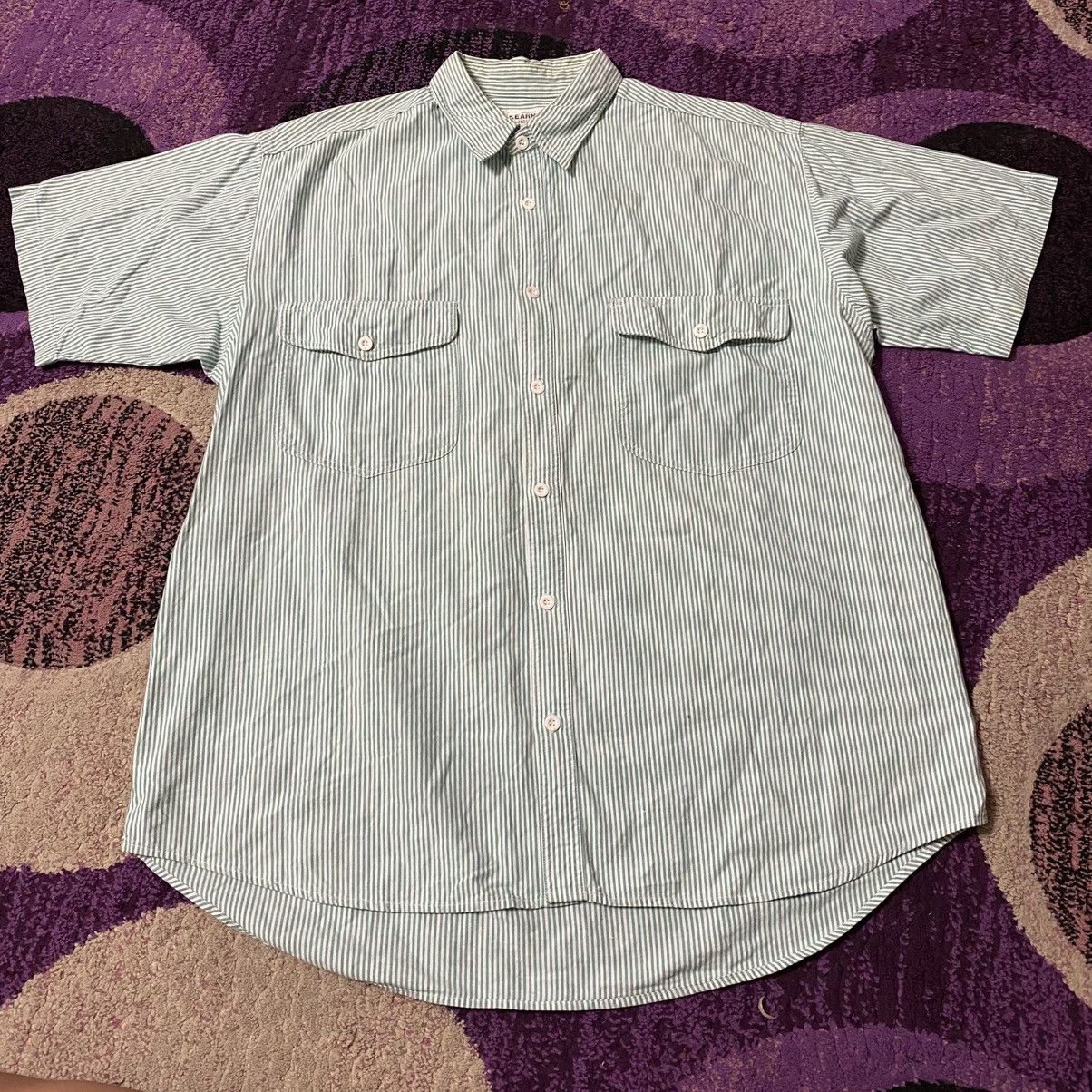 Japanese Brand × Vintage Vintage Kearny Button Ups Stripe Shirt Size US S / EU 44-46 / 1 - 1 Thumbnail